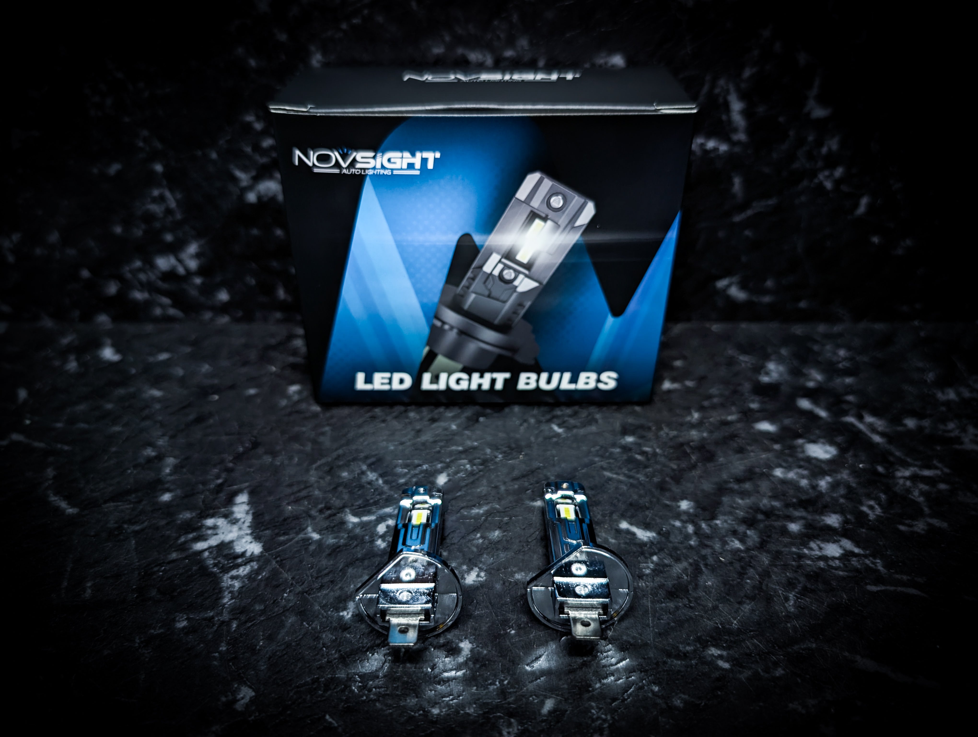 NOVSIGHT H1 Ultra White 6000k LED Car Headlight Globes