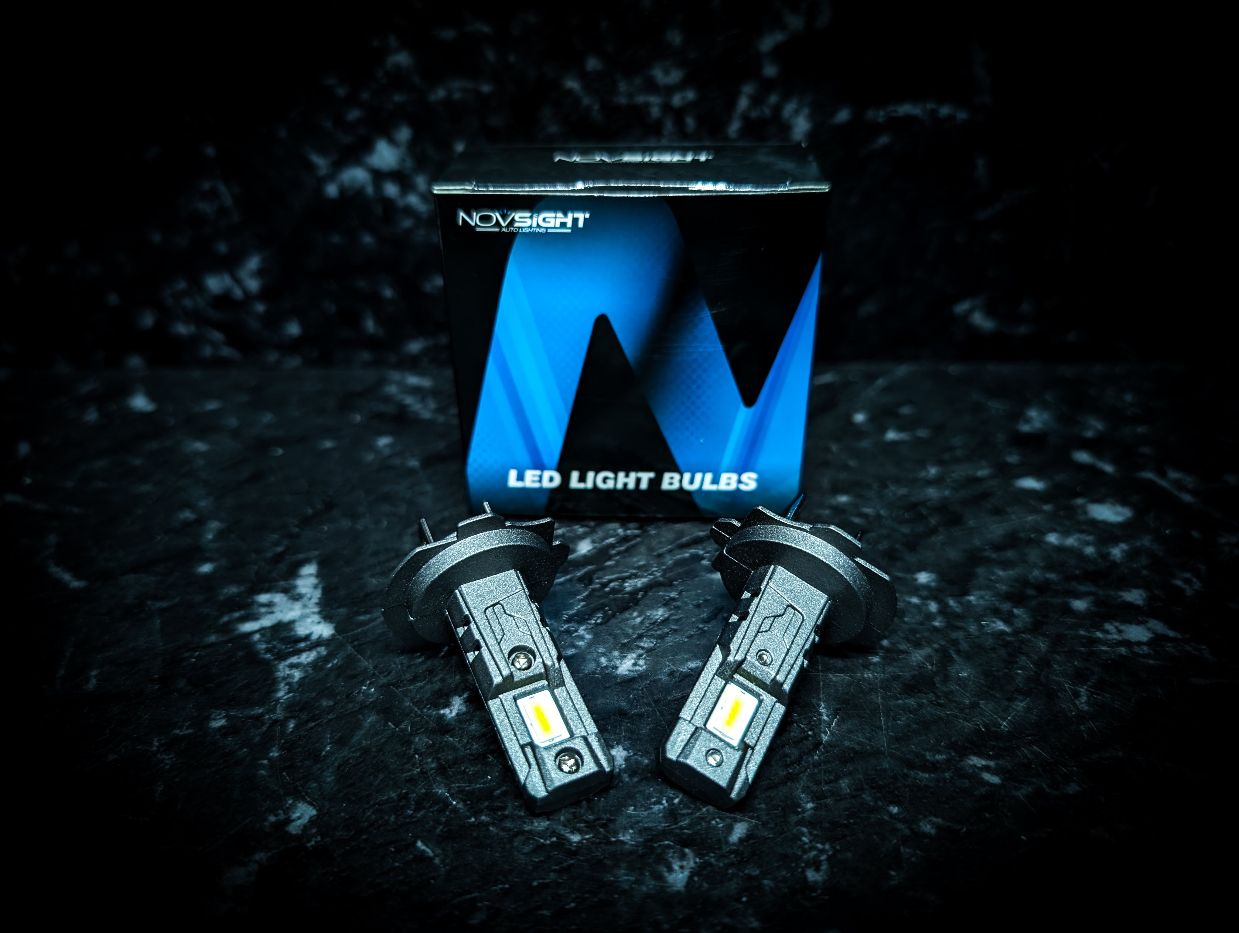 NOVSIGHT H7 Ultra White 6000k LED Car Headlight Globes