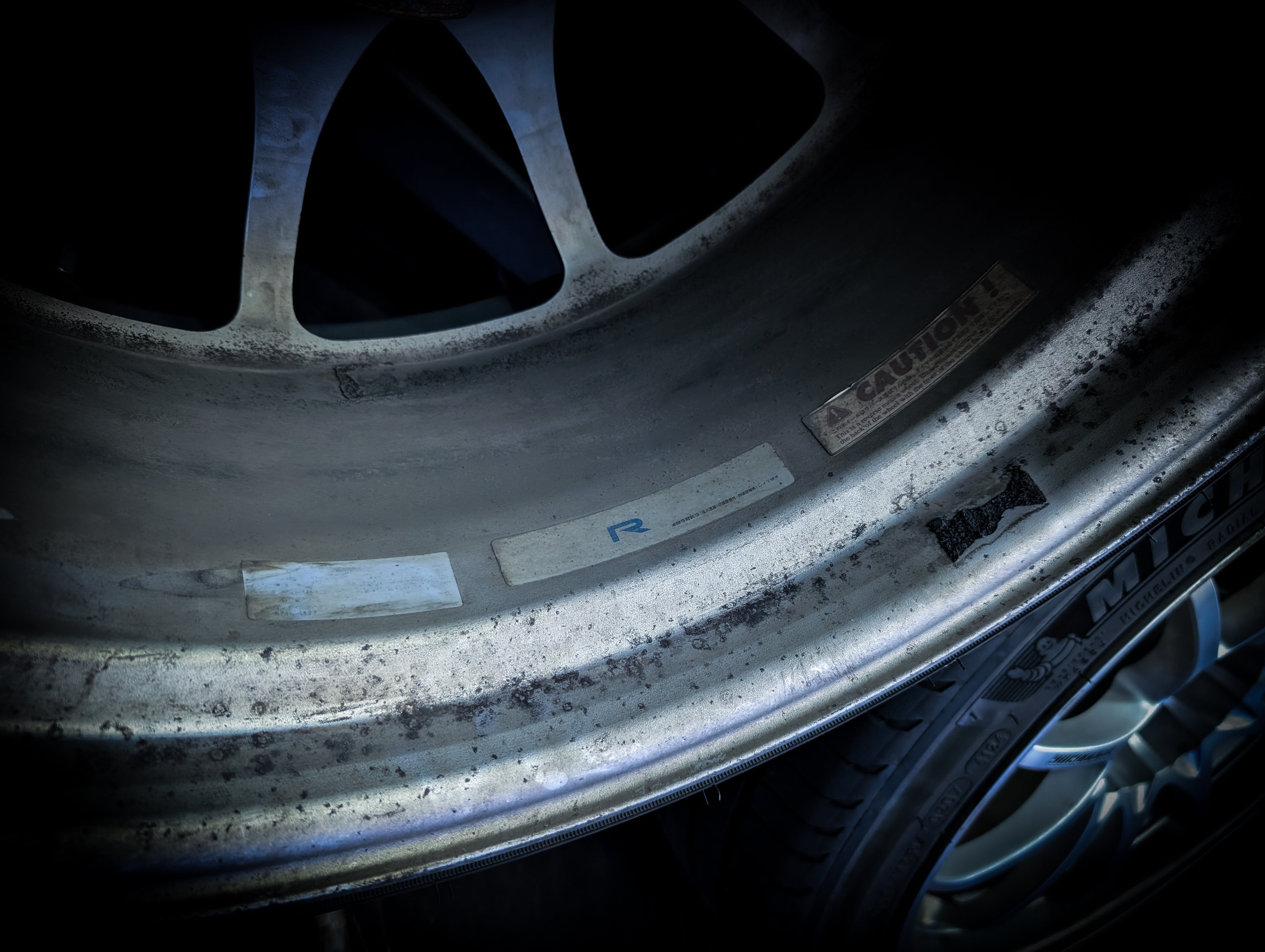 18" VOLK RAYS CE28 Silver Staggared Wheels x 4