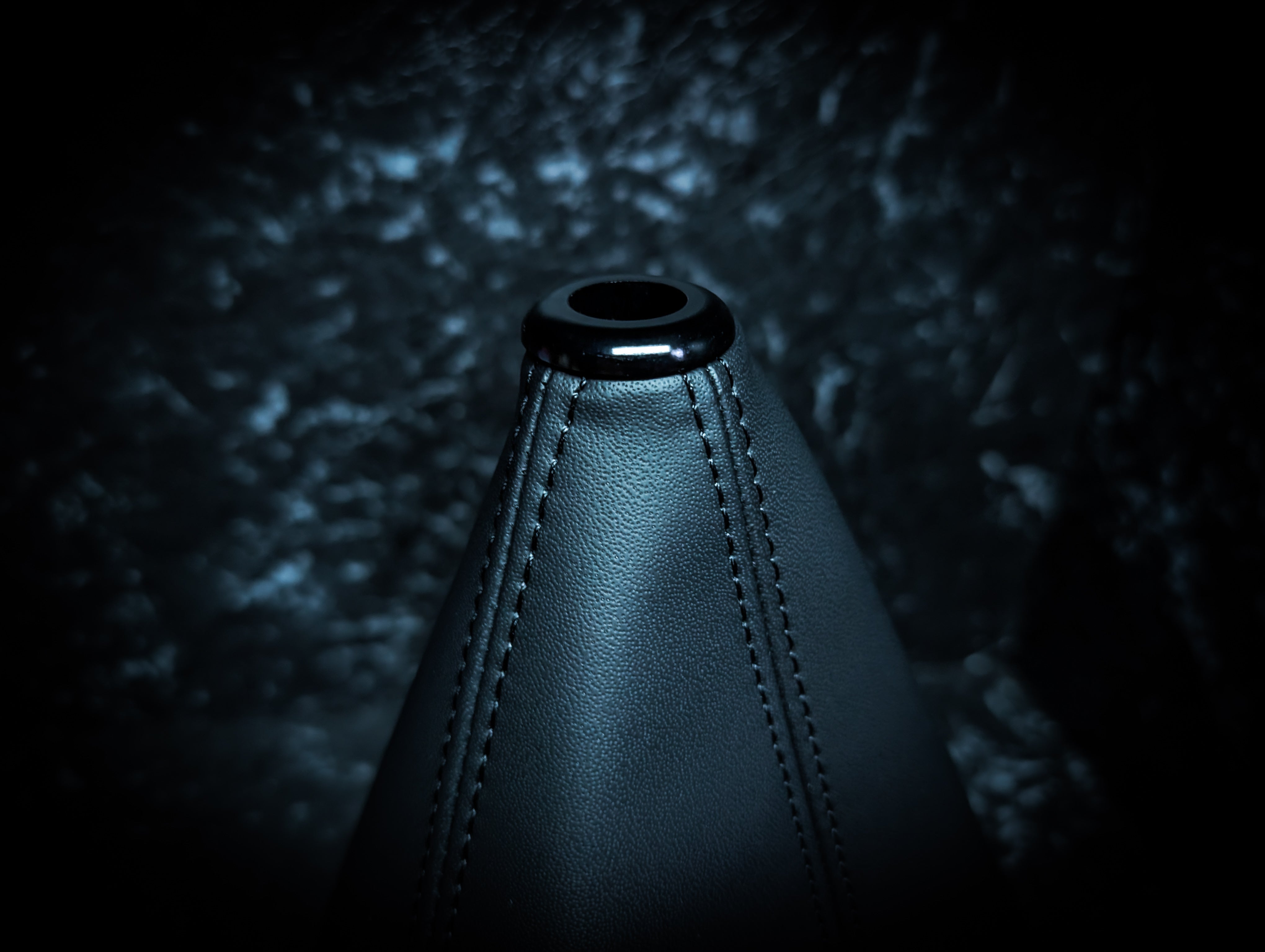 Black Stitch | Black Leather Manual Gear Boot