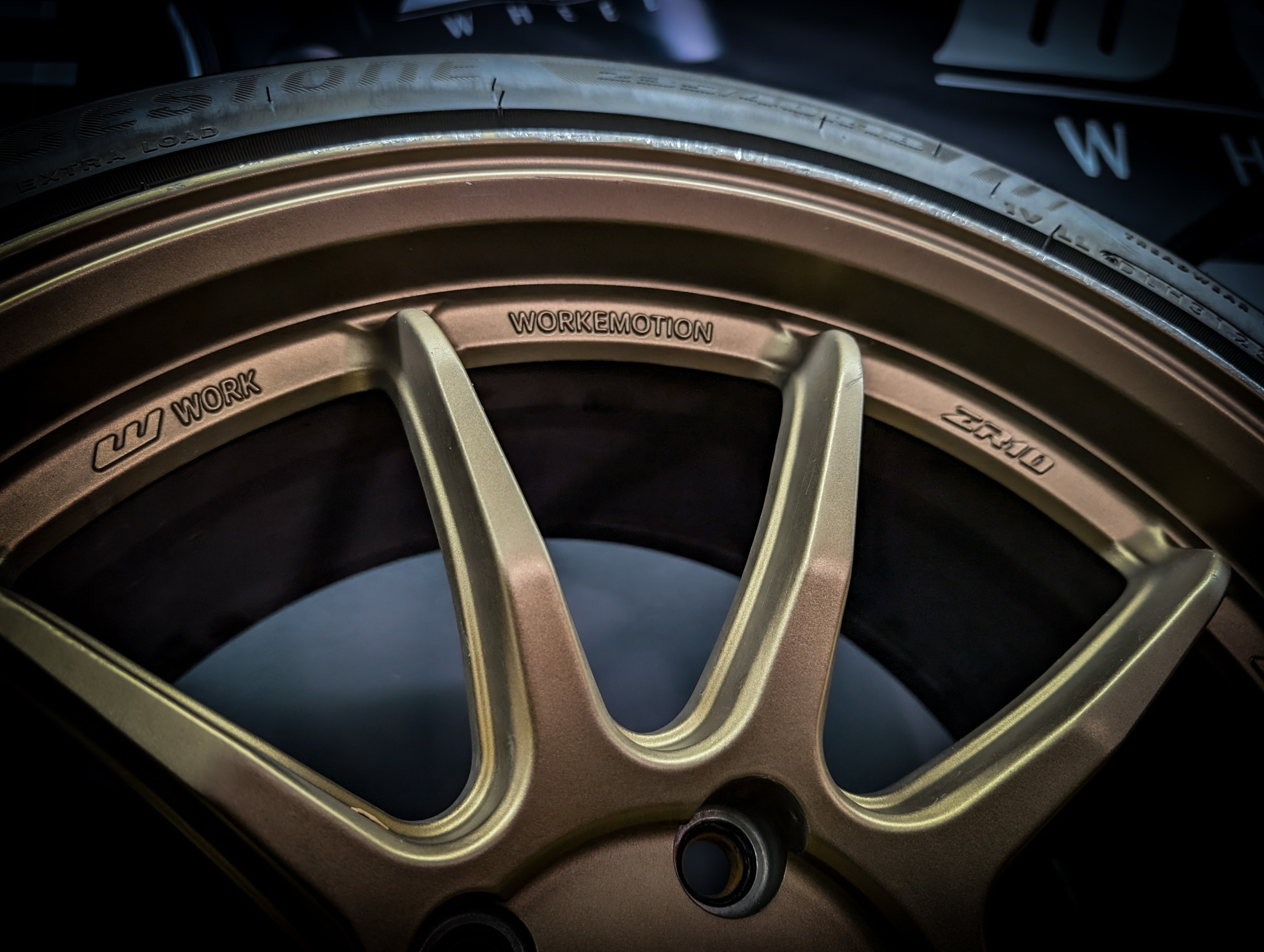 18" WORK EMOTION ZR10 Gold Wheels x 4