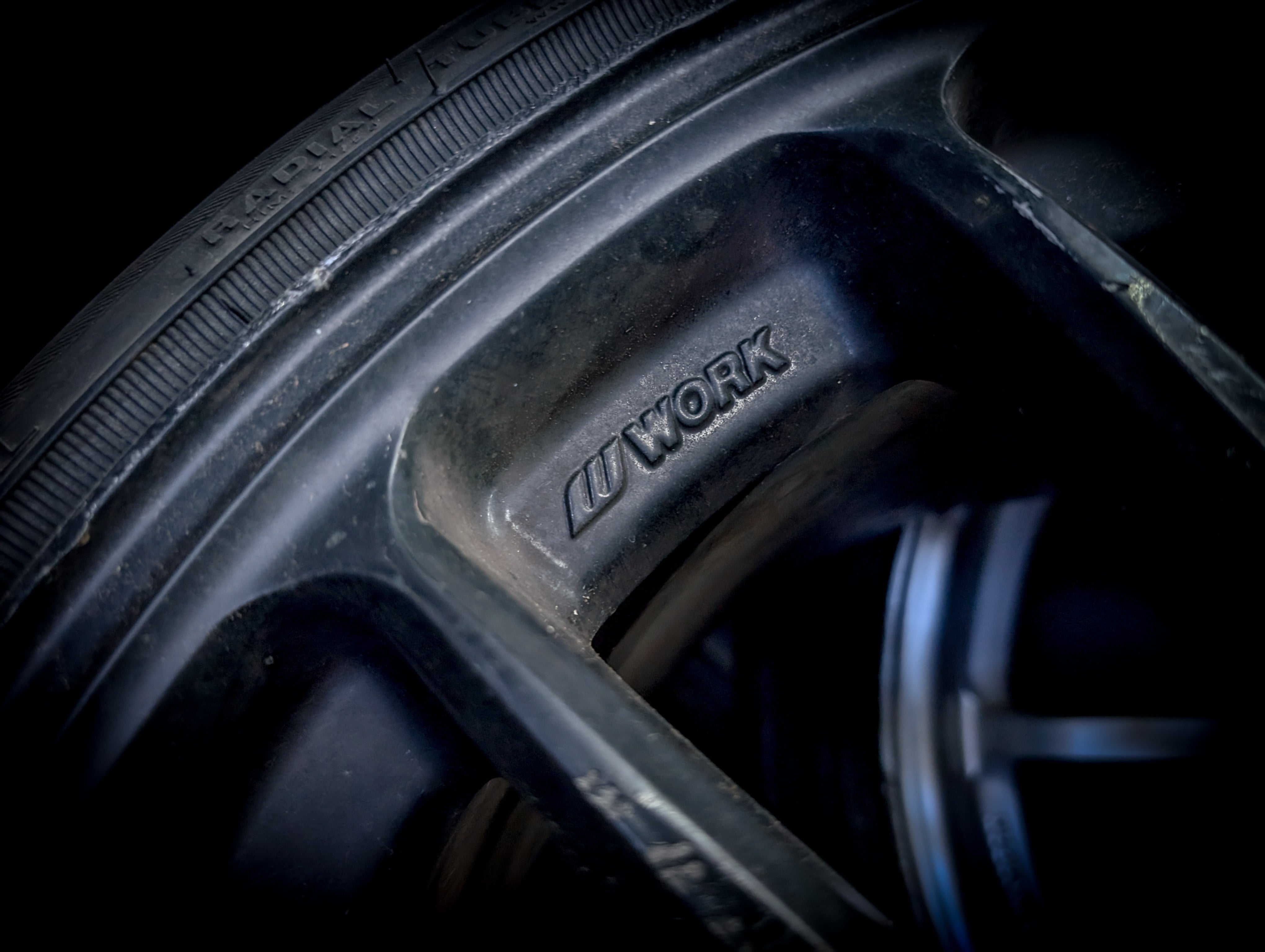 18" WORK CR Kiwami Black Wheels x 4