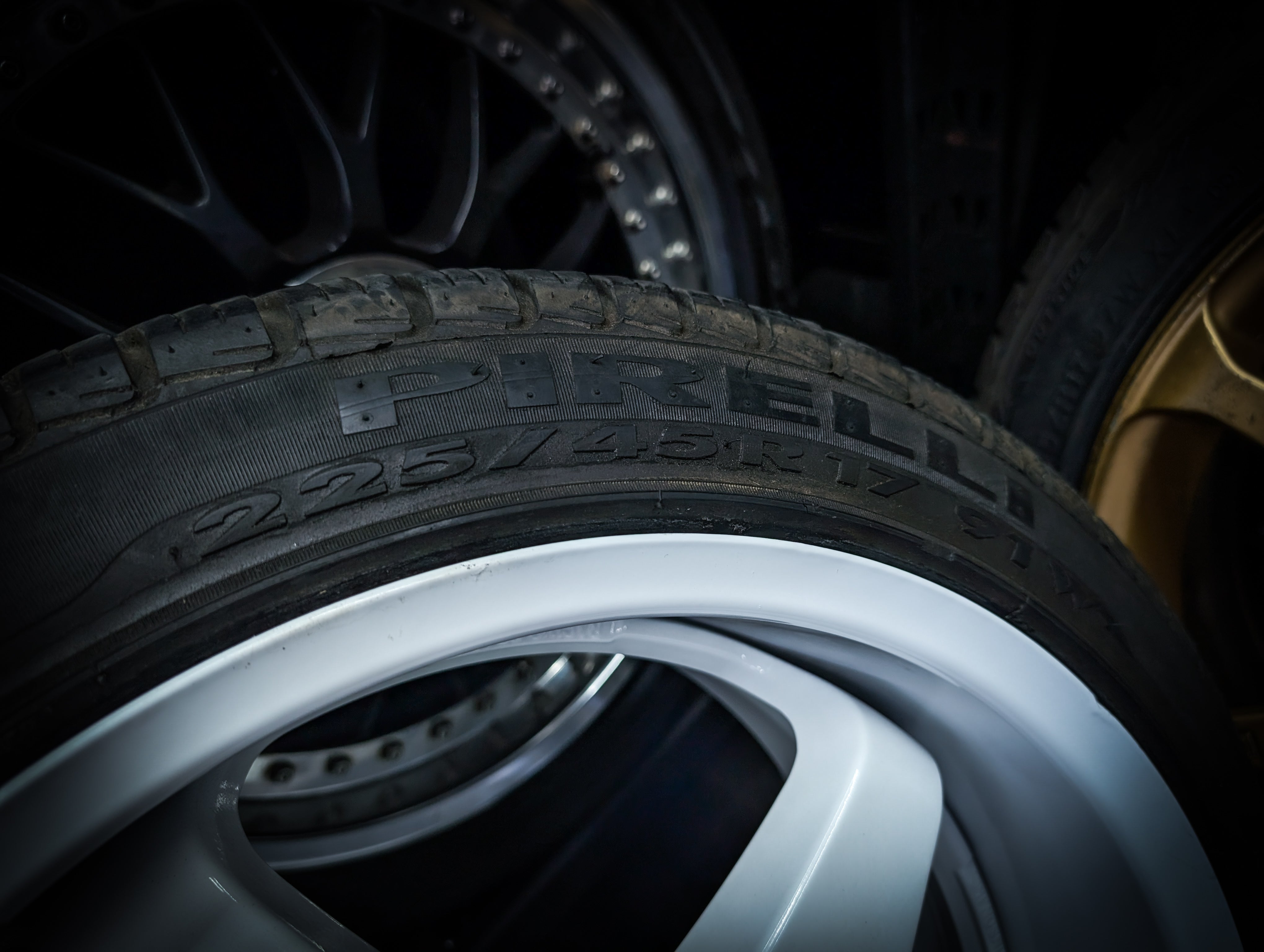 17" SPARCO NT Polar White Staggered Wheels x 4