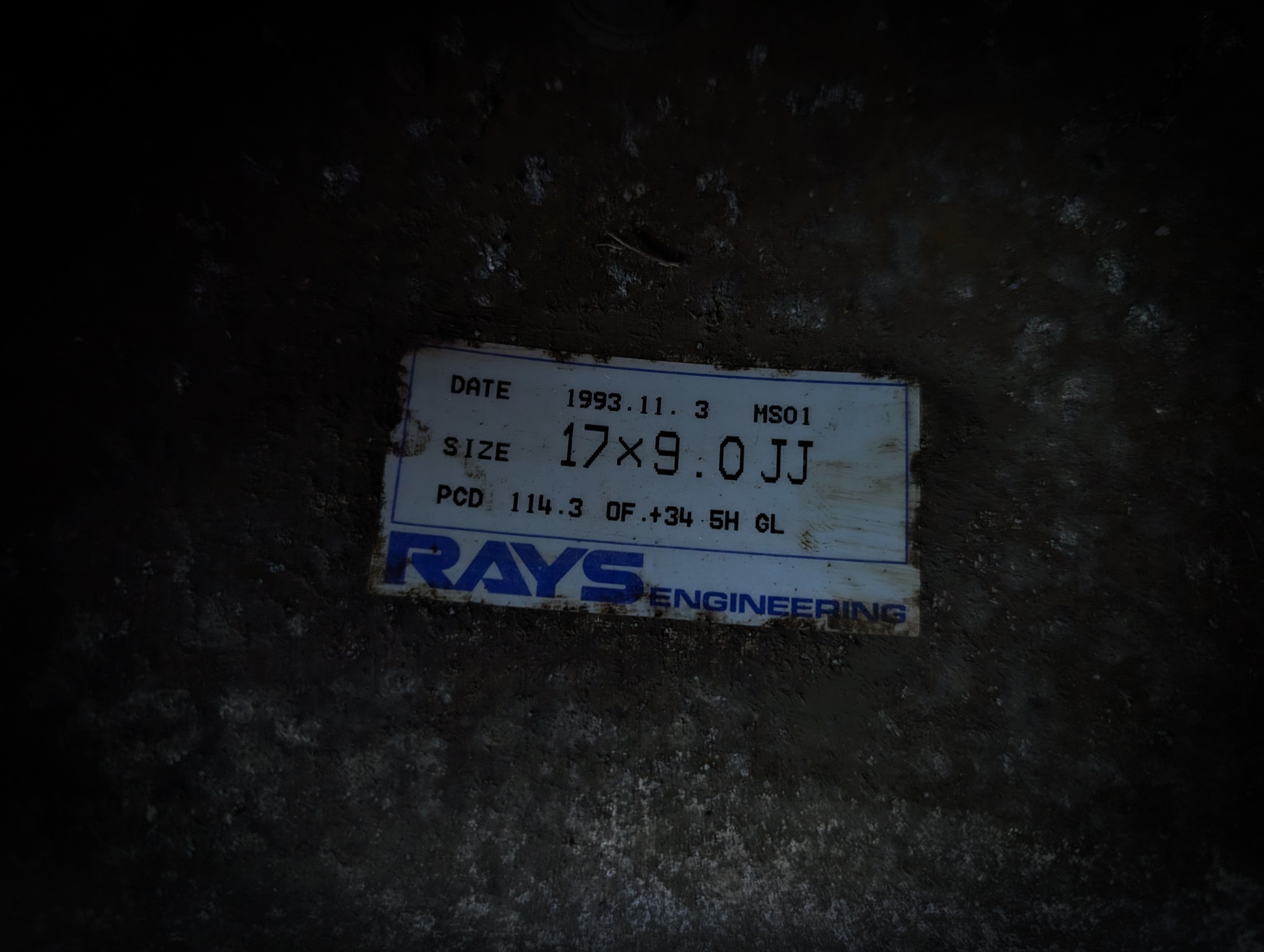 17" MAZDASPEED Rays MS-01 2 Piece Staggared Wheels x 4