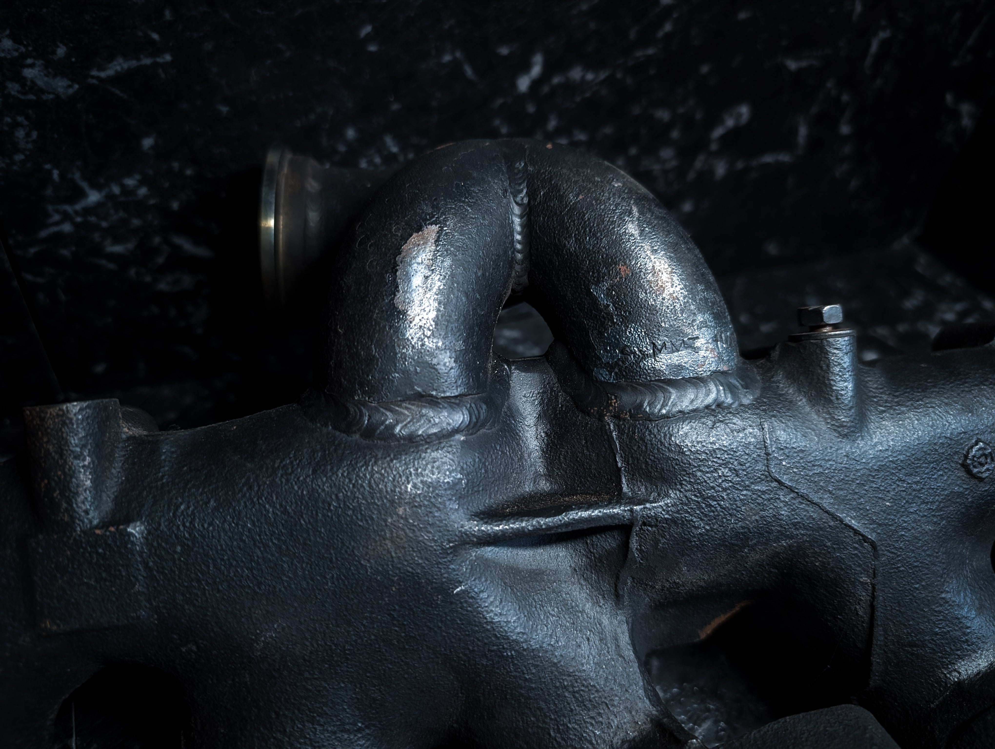 Nissan Skyline RB25 Externally Gated Custom Fabricated Stock Exhaust Manifold + Spacer