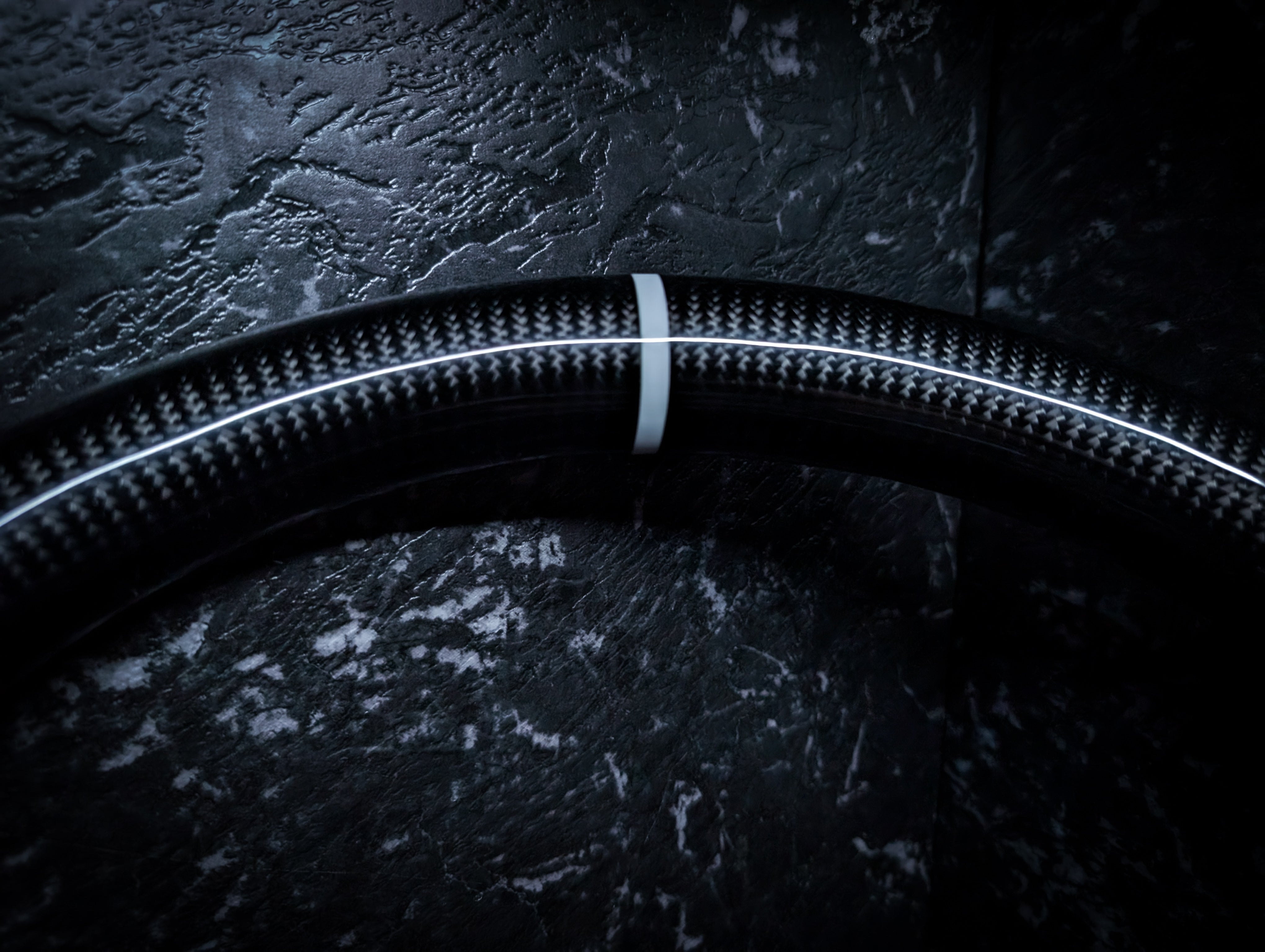 WHITE | Carbon Fibre Re-Trimmed Alcantara D Shaped Subaru 2008-2013 Sports Steering Wheel