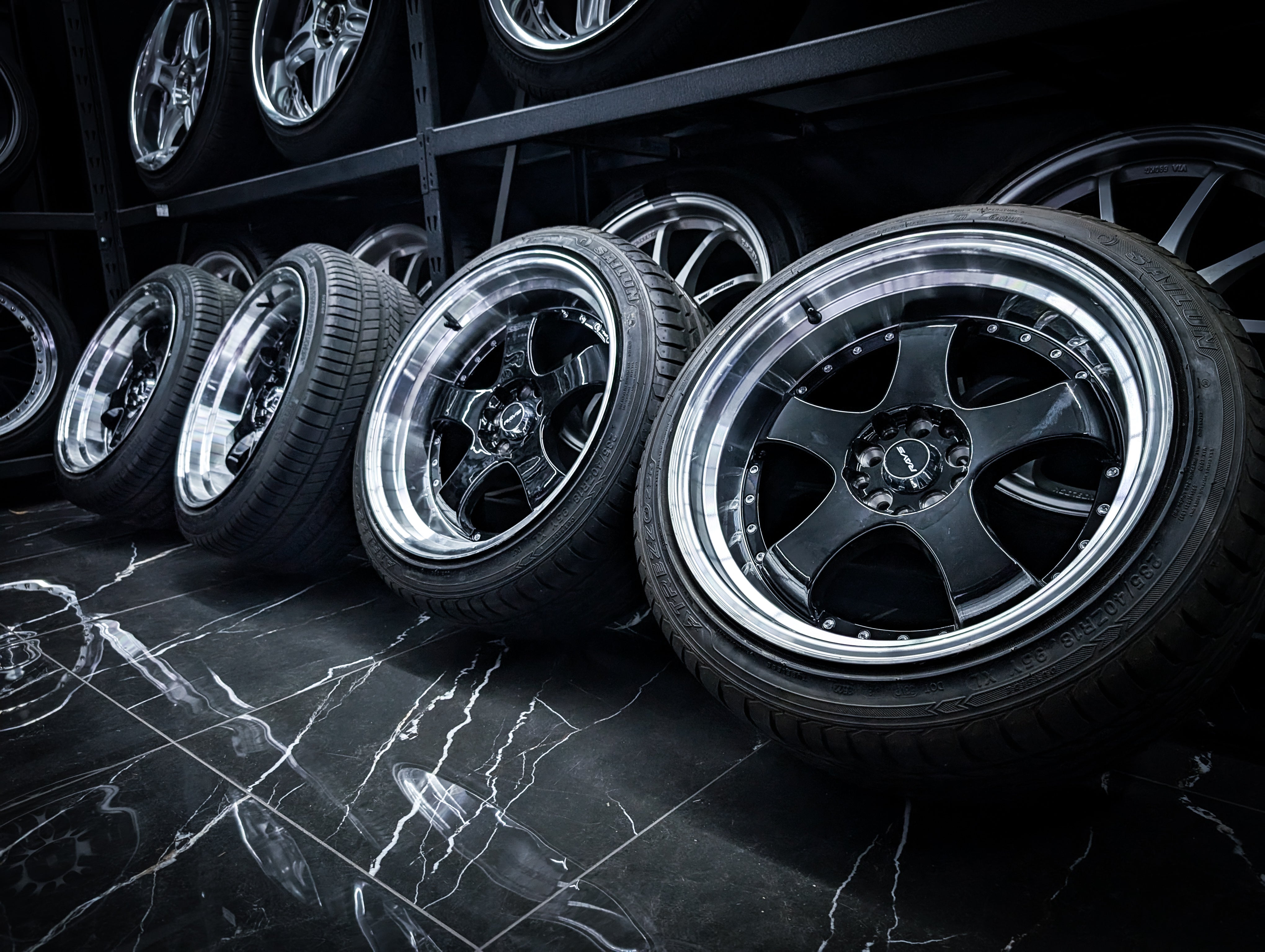 18" WORK Meister Replica Dished Wheels x 4