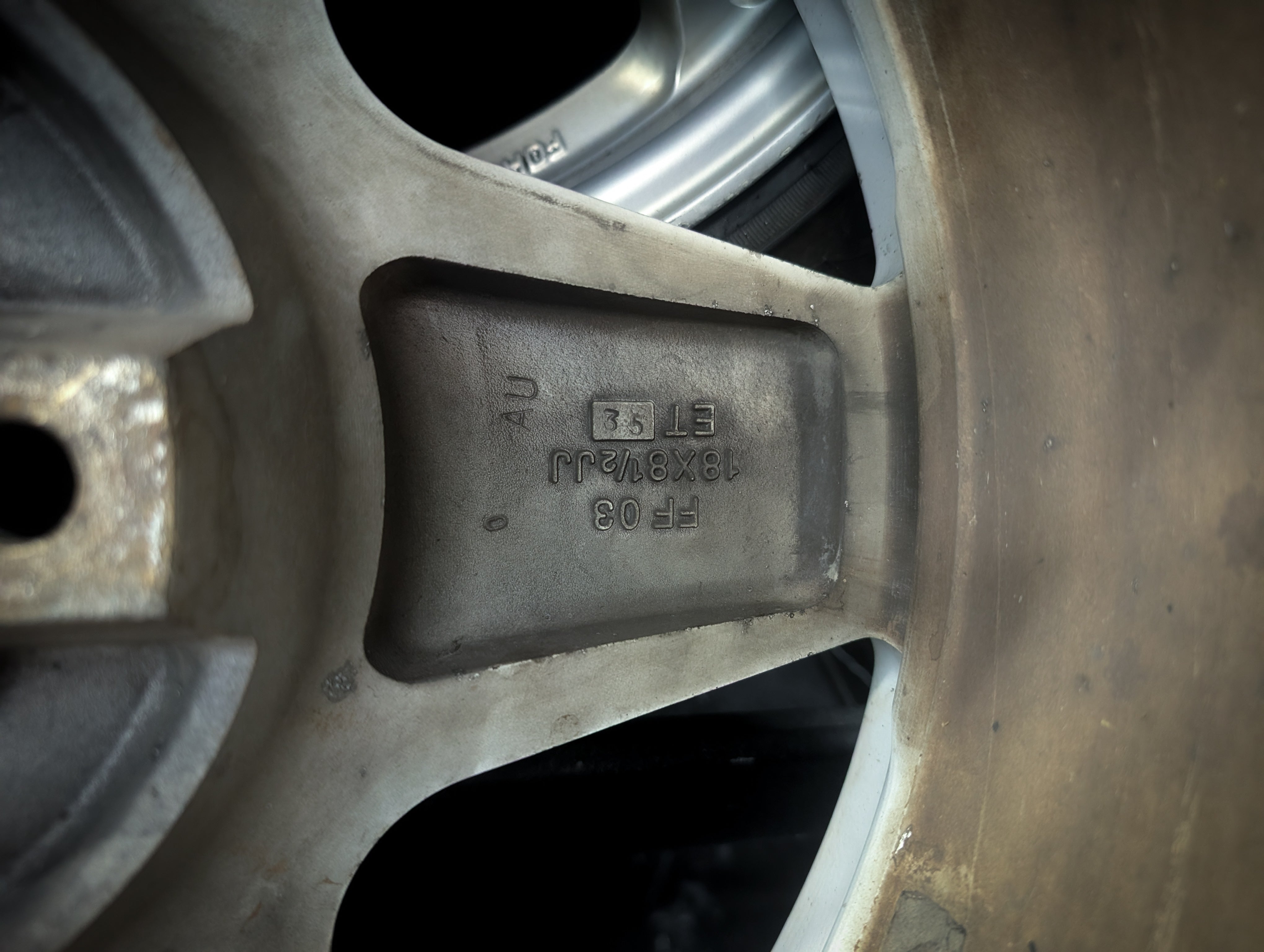 18" Fifteen Fifty Two TARMAC White Wheels x 2