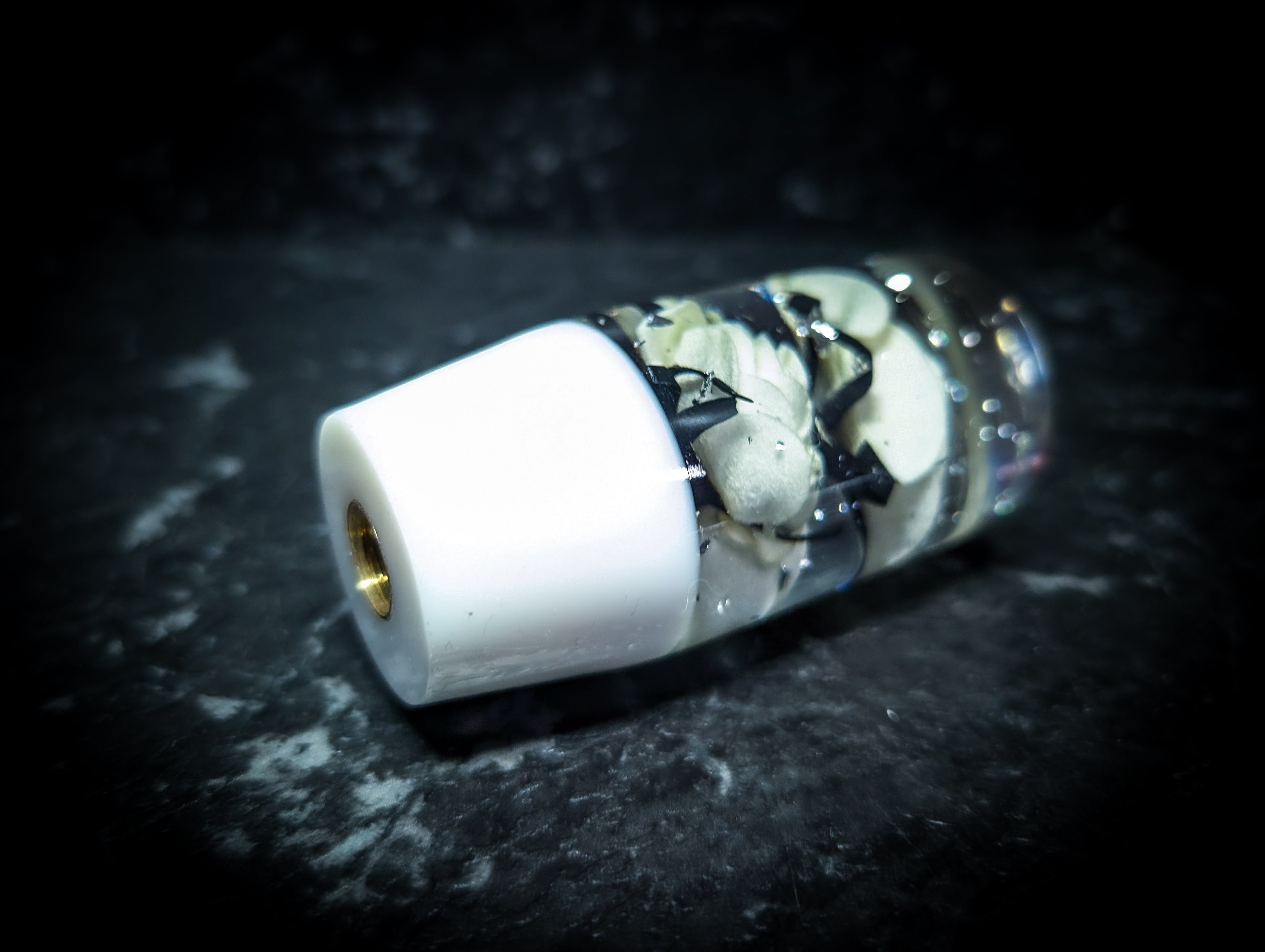Glitter Blossom Acrylic Manual Gear Knobs