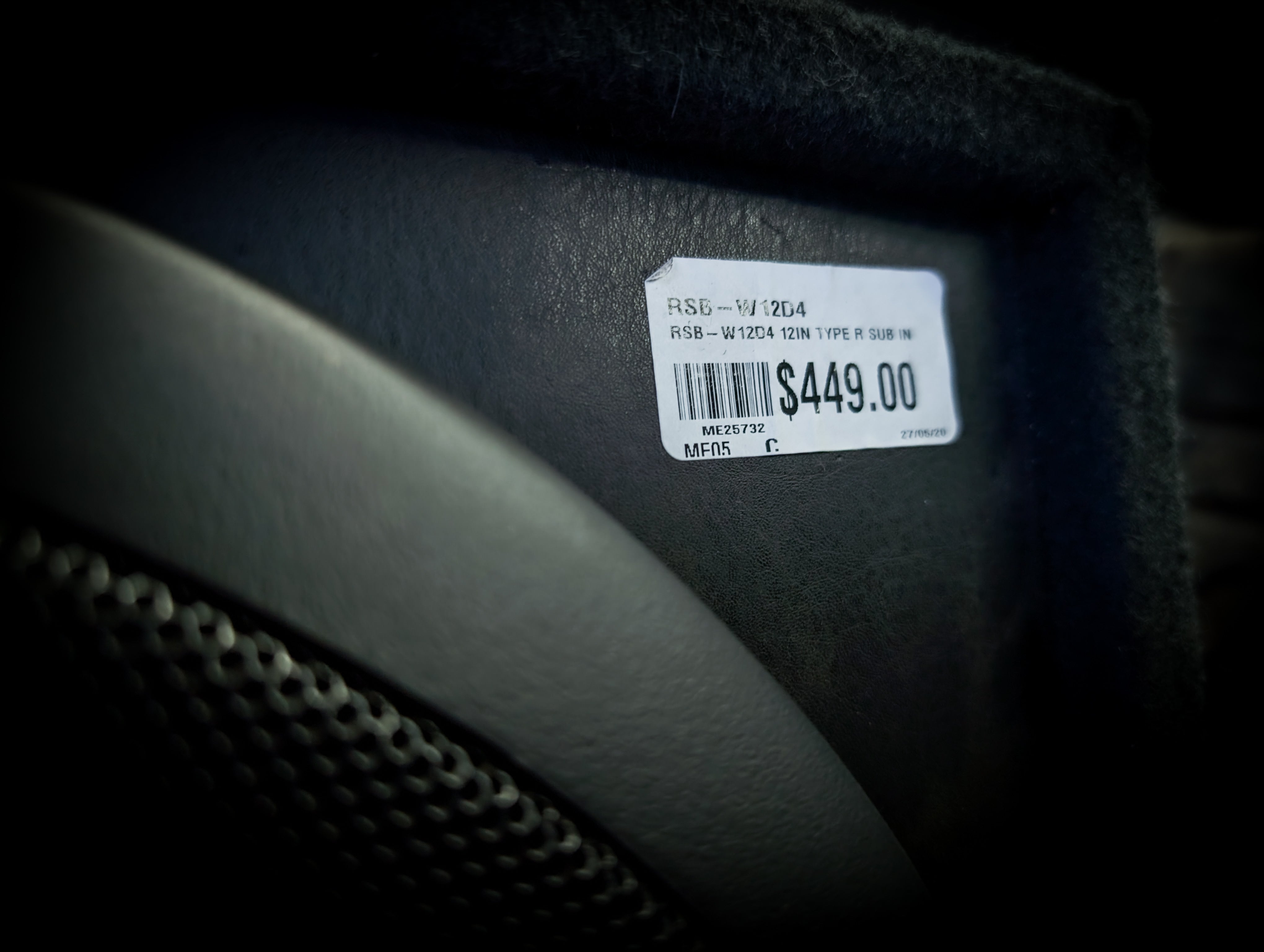 ALPINE Type R 750watt Rms 12" Ported Subwoofer