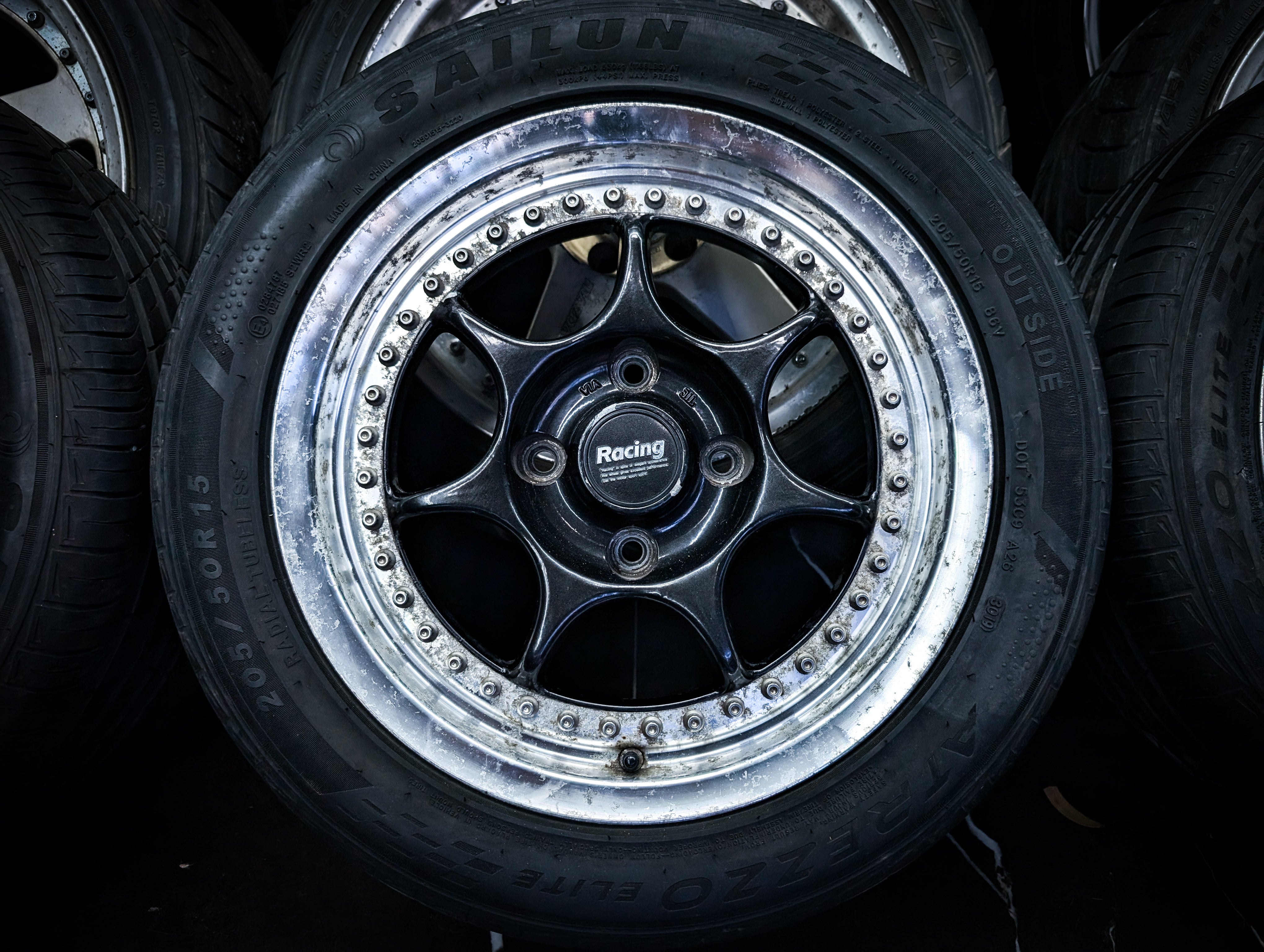 15" ENKEI RS2 2 Piece Wheels x 4