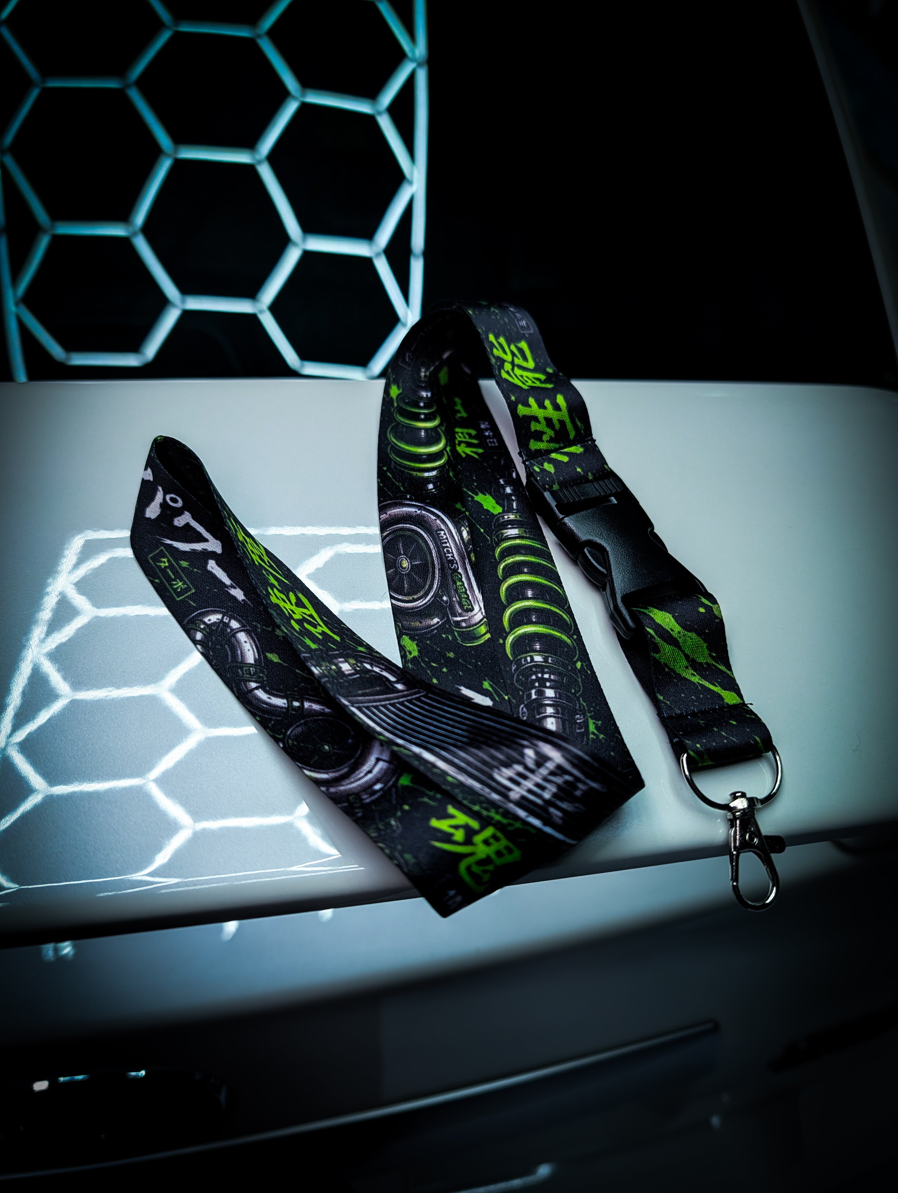 Mitchs Garage Lanyard • Green Performance Parts