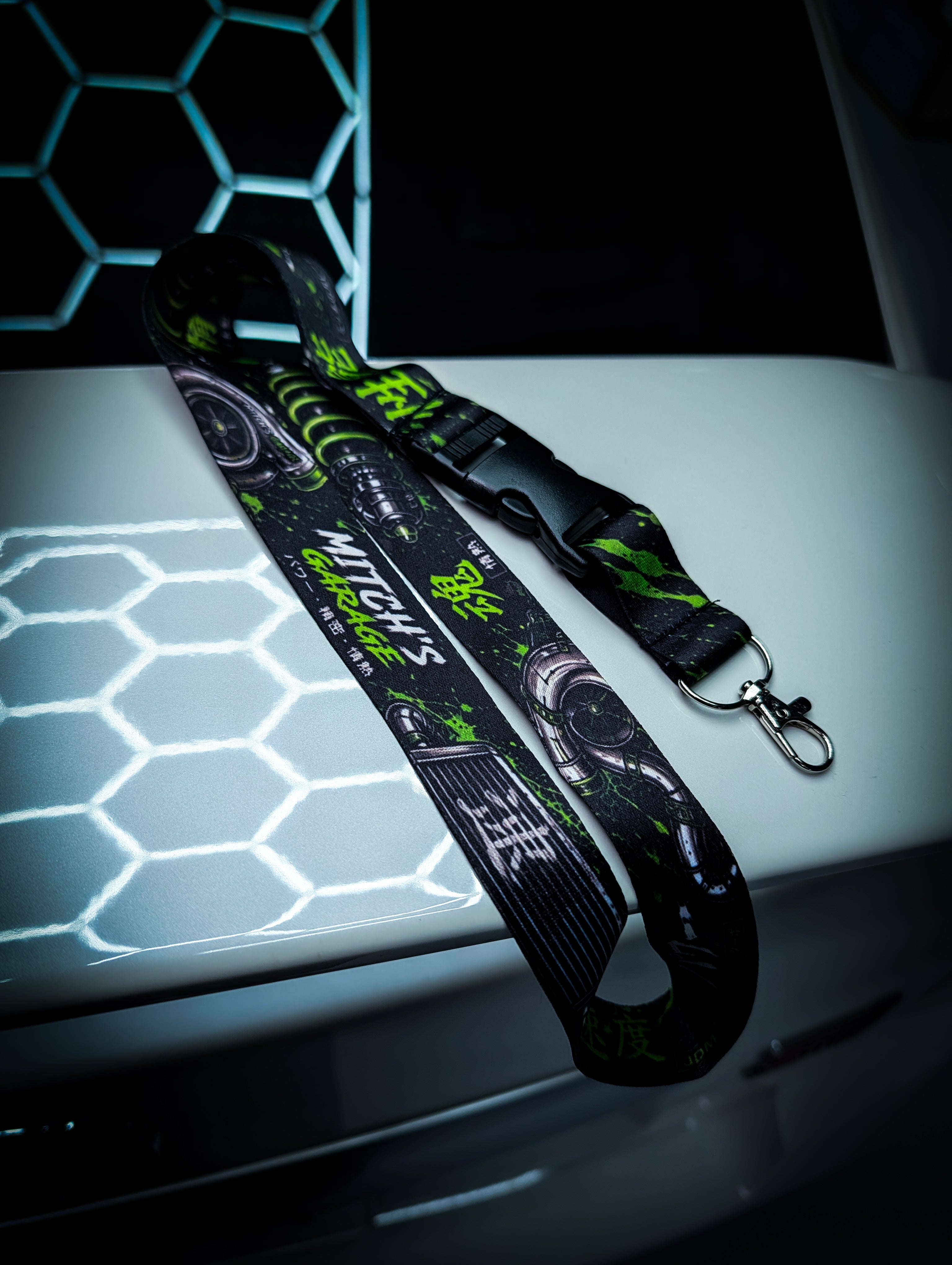 Mitchs Garage Lanyard • Green Performance Parts