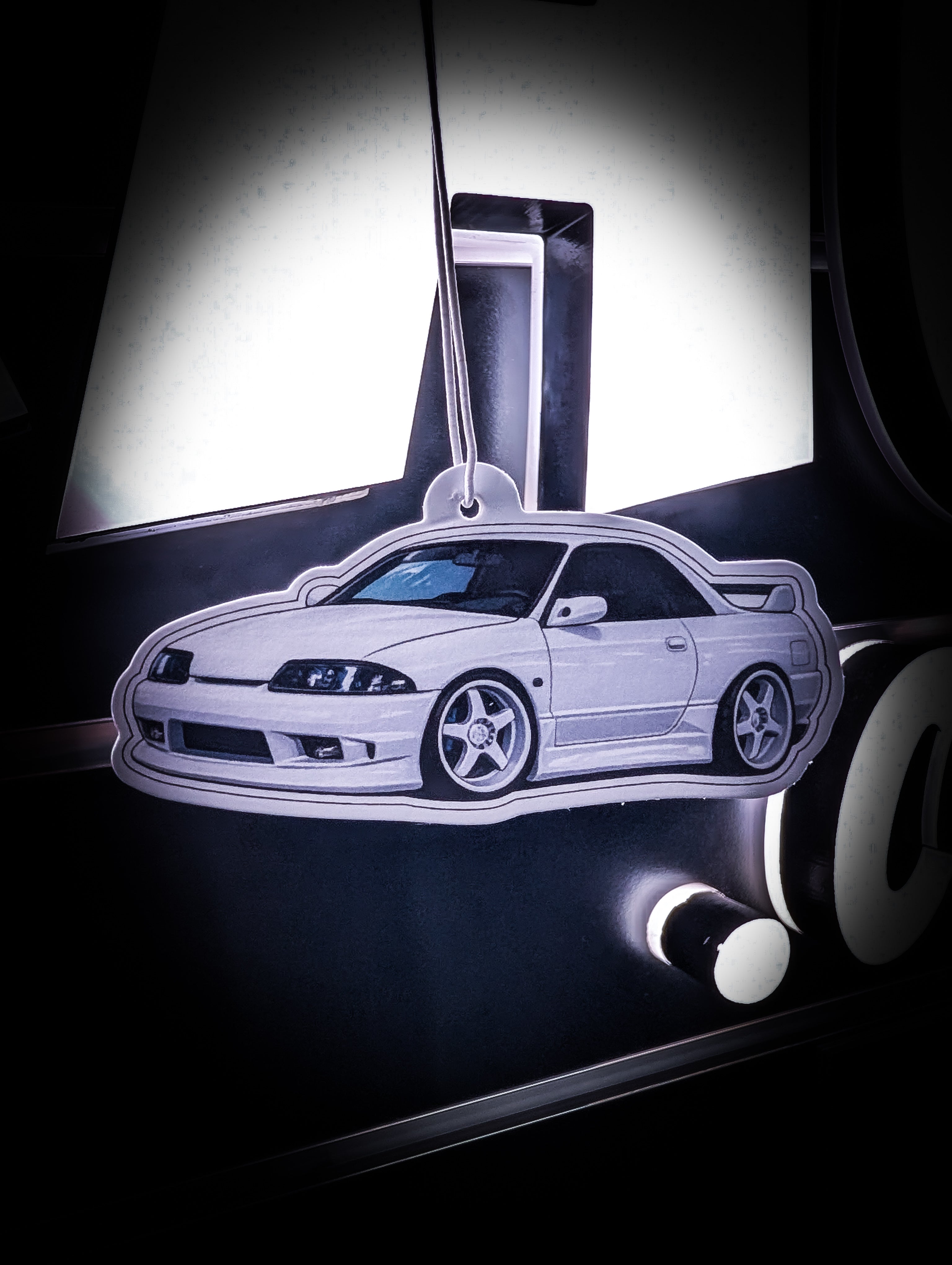 Mitch's Garage White R32 GTST Skyline Watermelon 🍉 Scented Premium Air Freshener