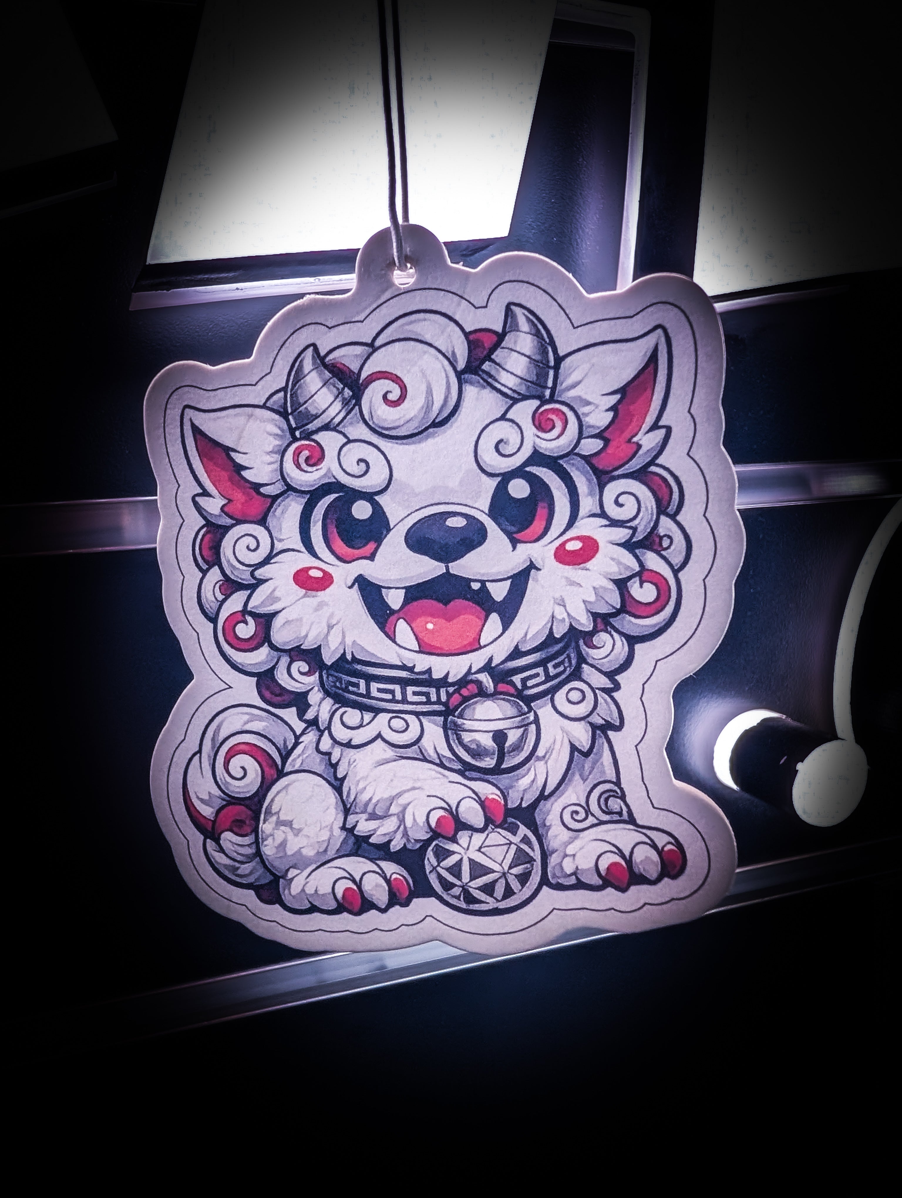 Mitch's Garage Baby Foo Dog Cherry 🍒 Scented Premium Air Freshener