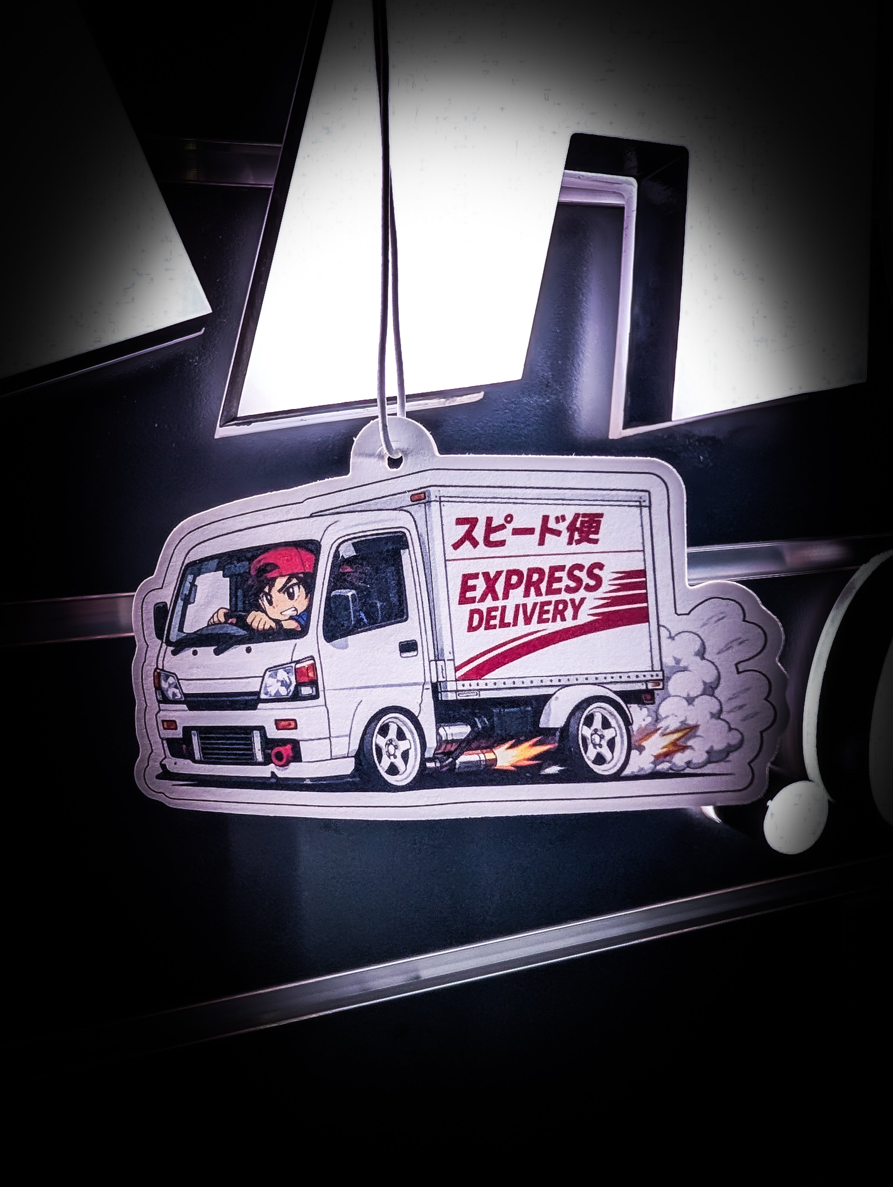 Mitch's Garage Express Delivery Van Strawberry 🍓 Scented Premium Air Freshener