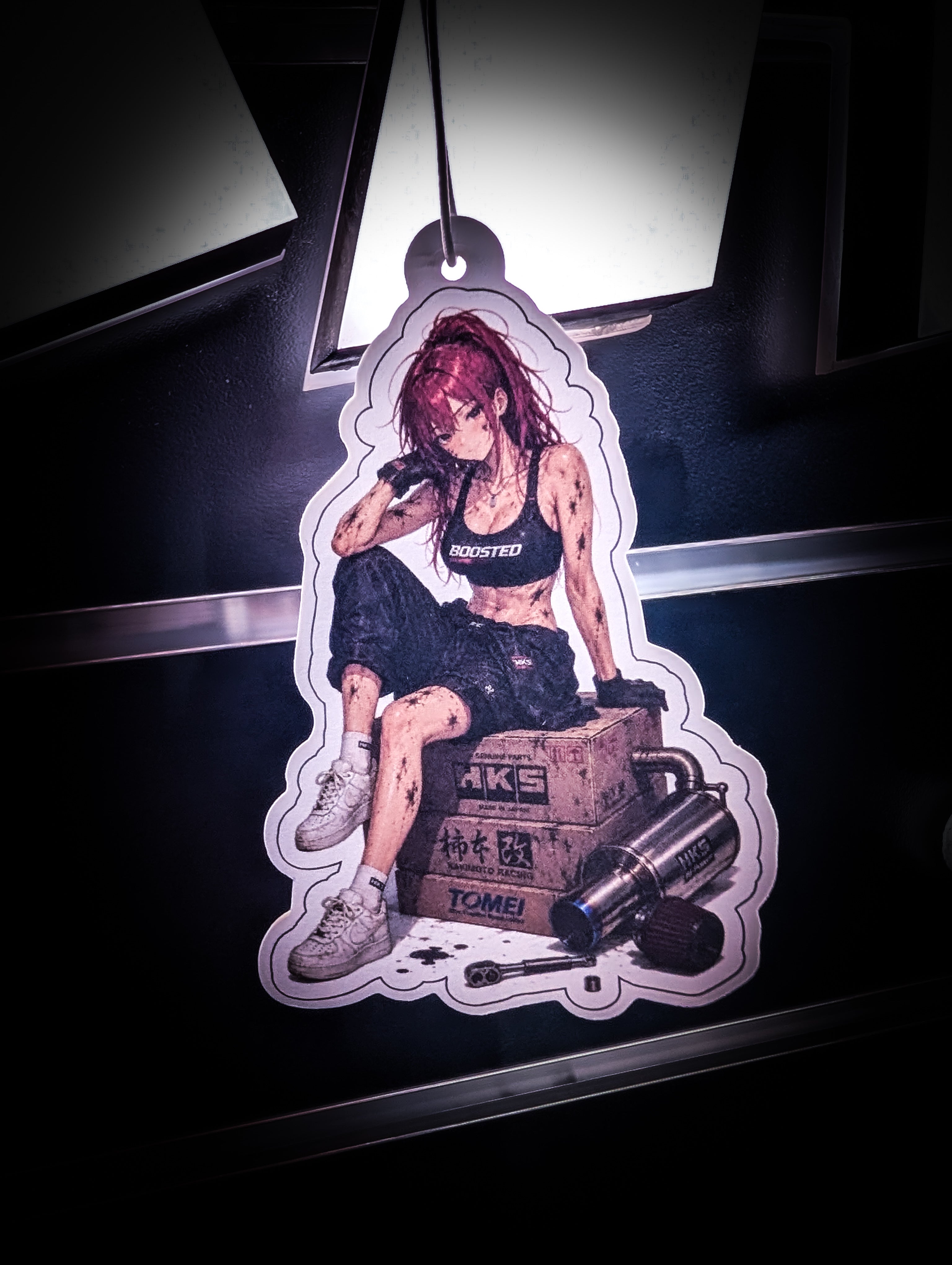 Mitch's Garage TUNER Red Head Strawberry 🍓 Scented Premium Air Freshener