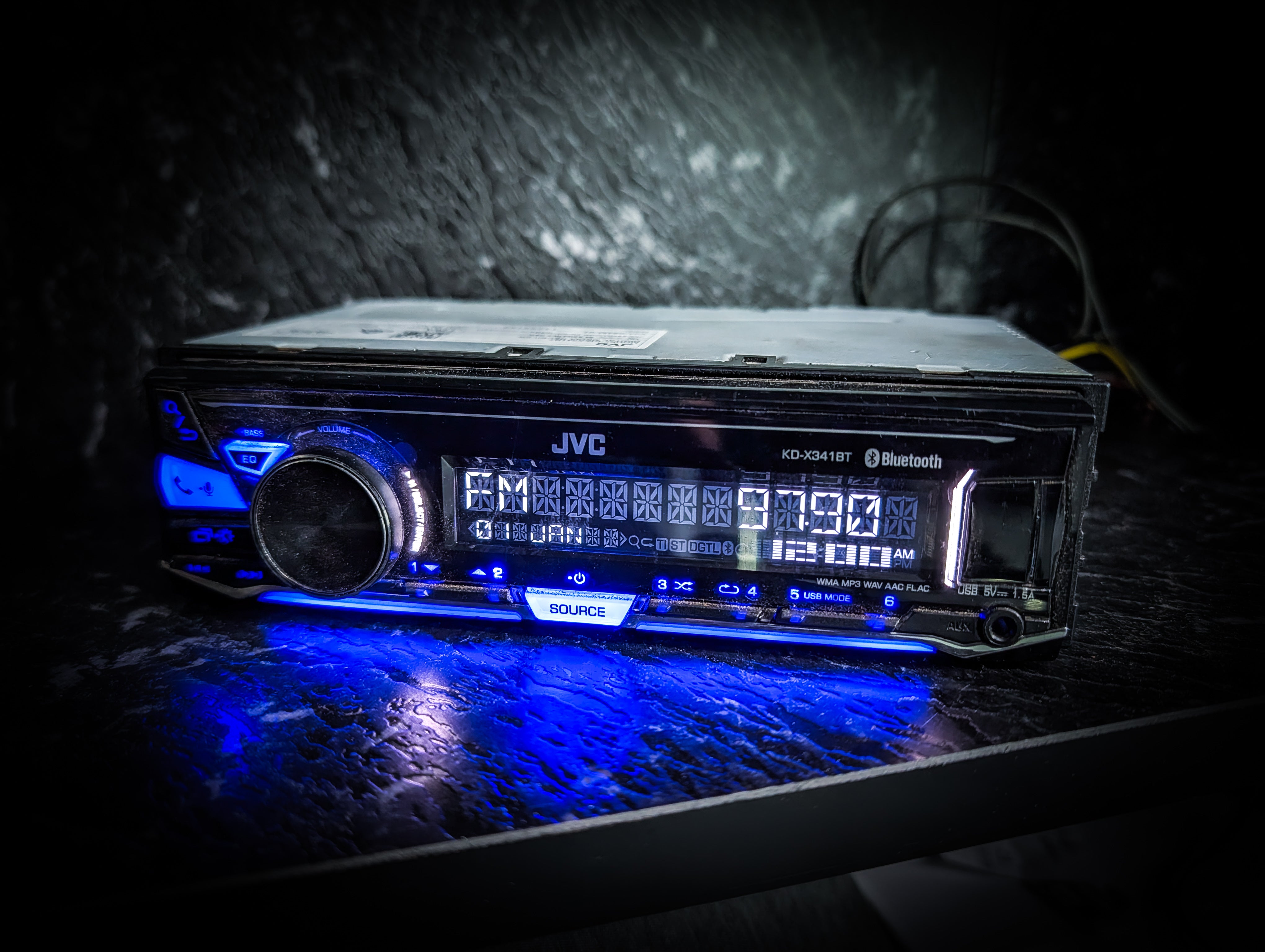 JVC Bluetooth Single Din Car Stereo