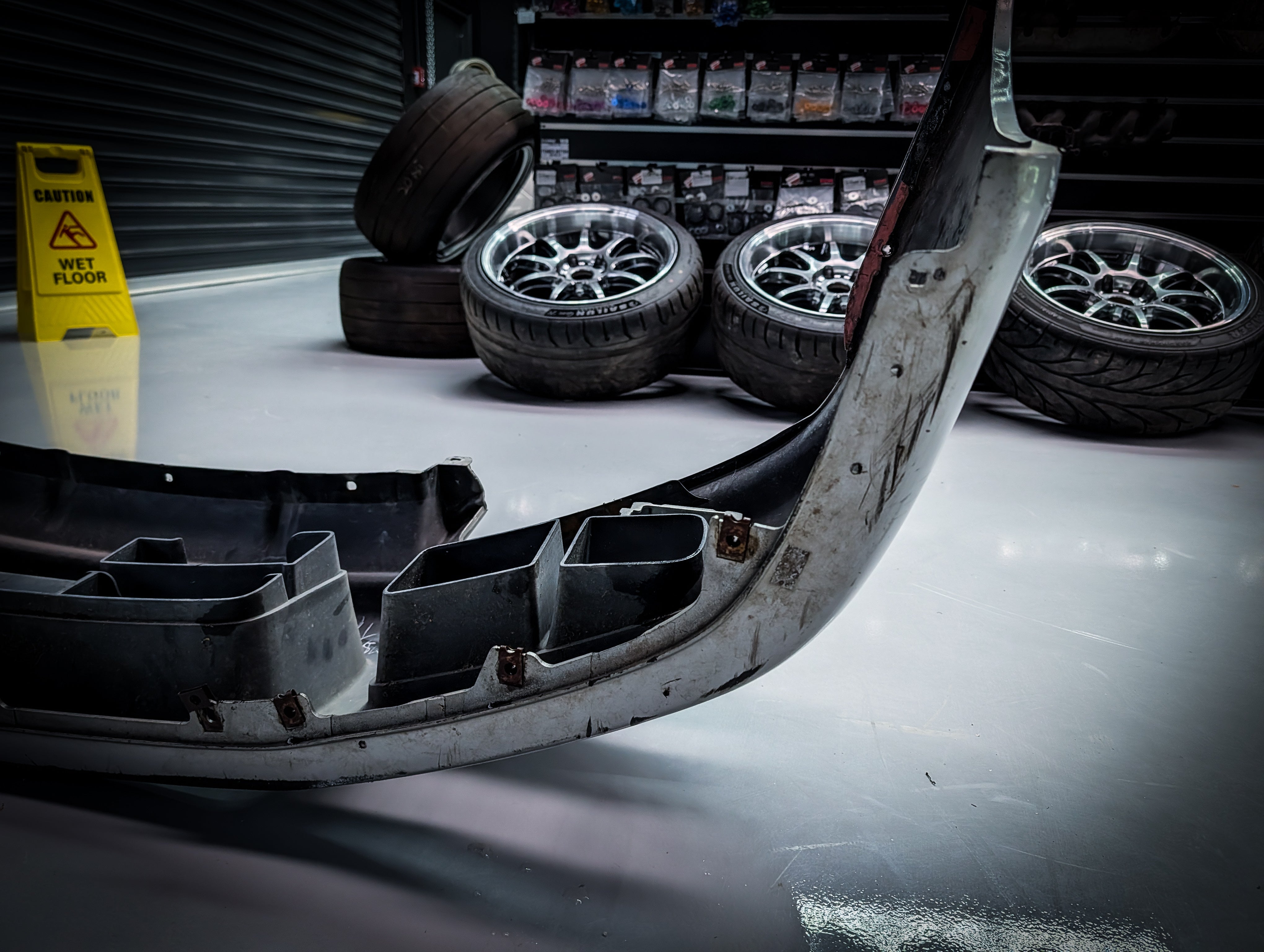 Nissan Skyline R34 Coupe Silver OEM Front Bar