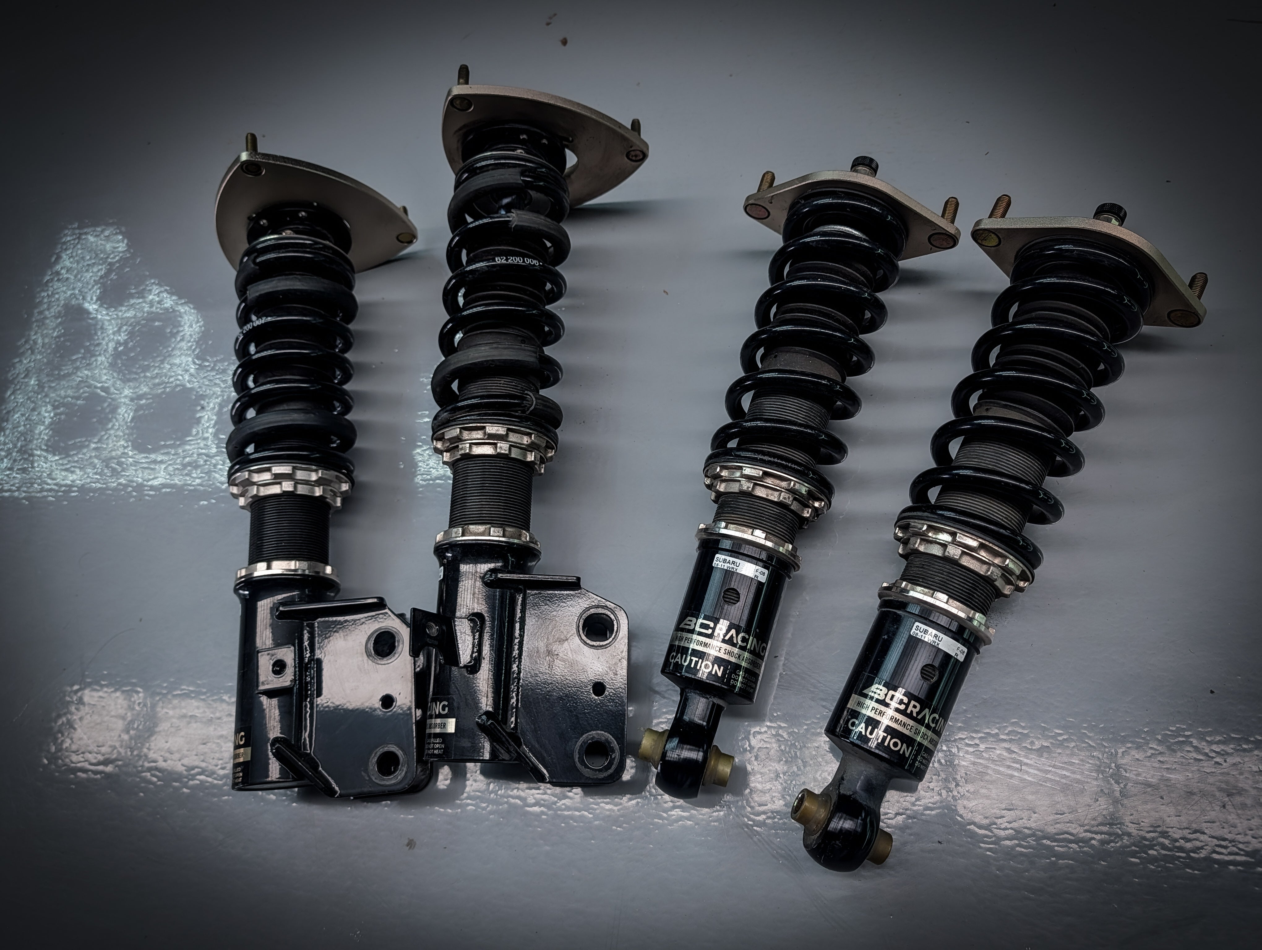 SUBARU WRX 08-11 BC GOLD Fully Adjustable Coilovers