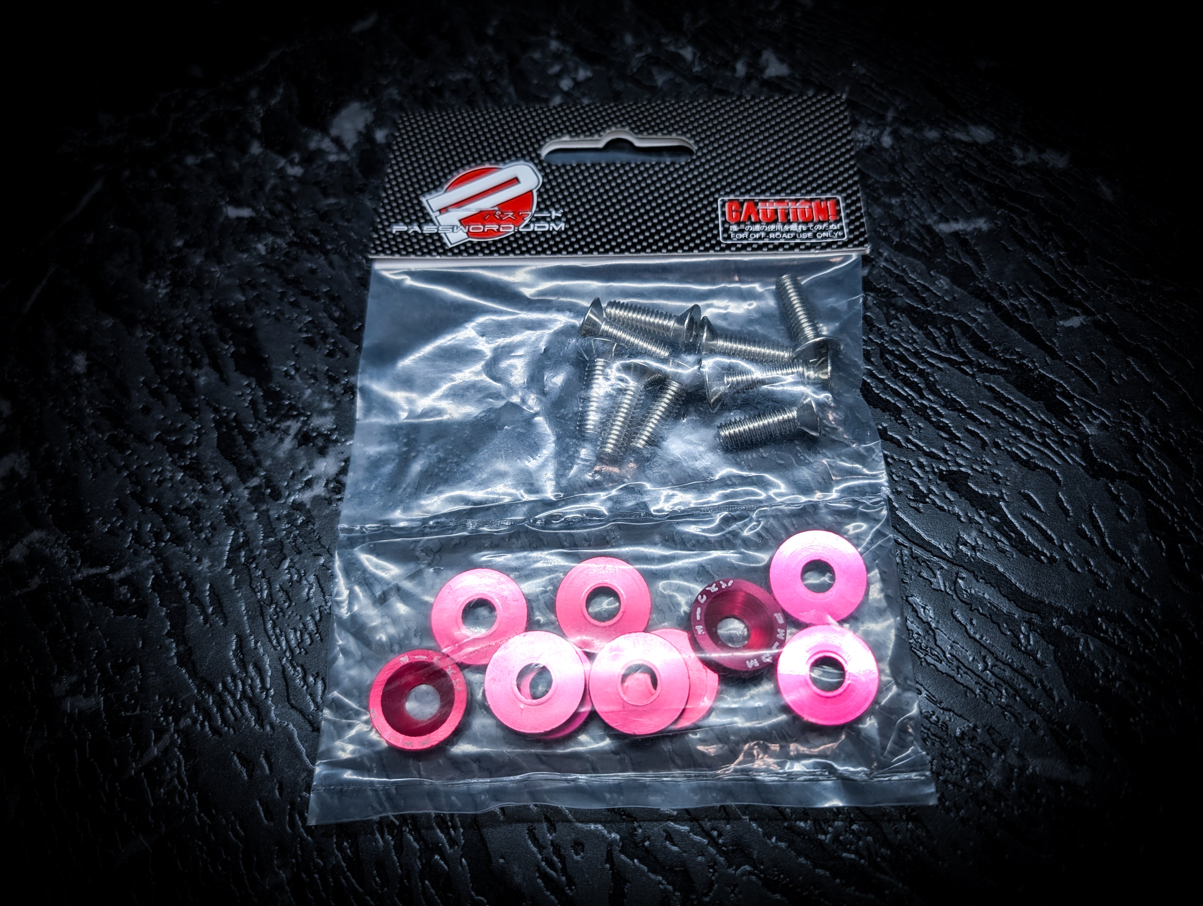 Password JDM M6 Pink Dress Up Washer And Bolt