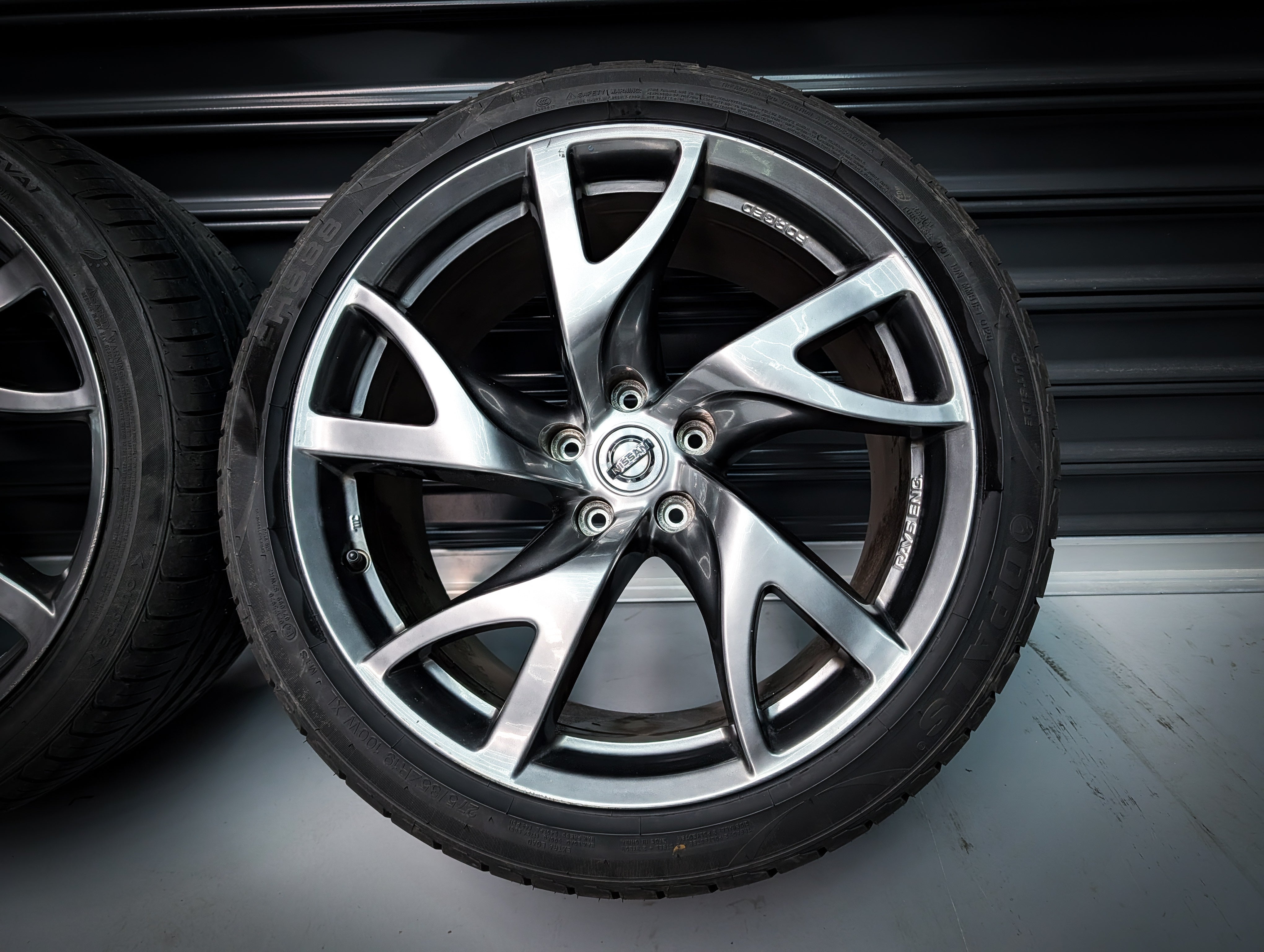 19" NISSAN 370Z Rays Forged Staggered Wheels x 4