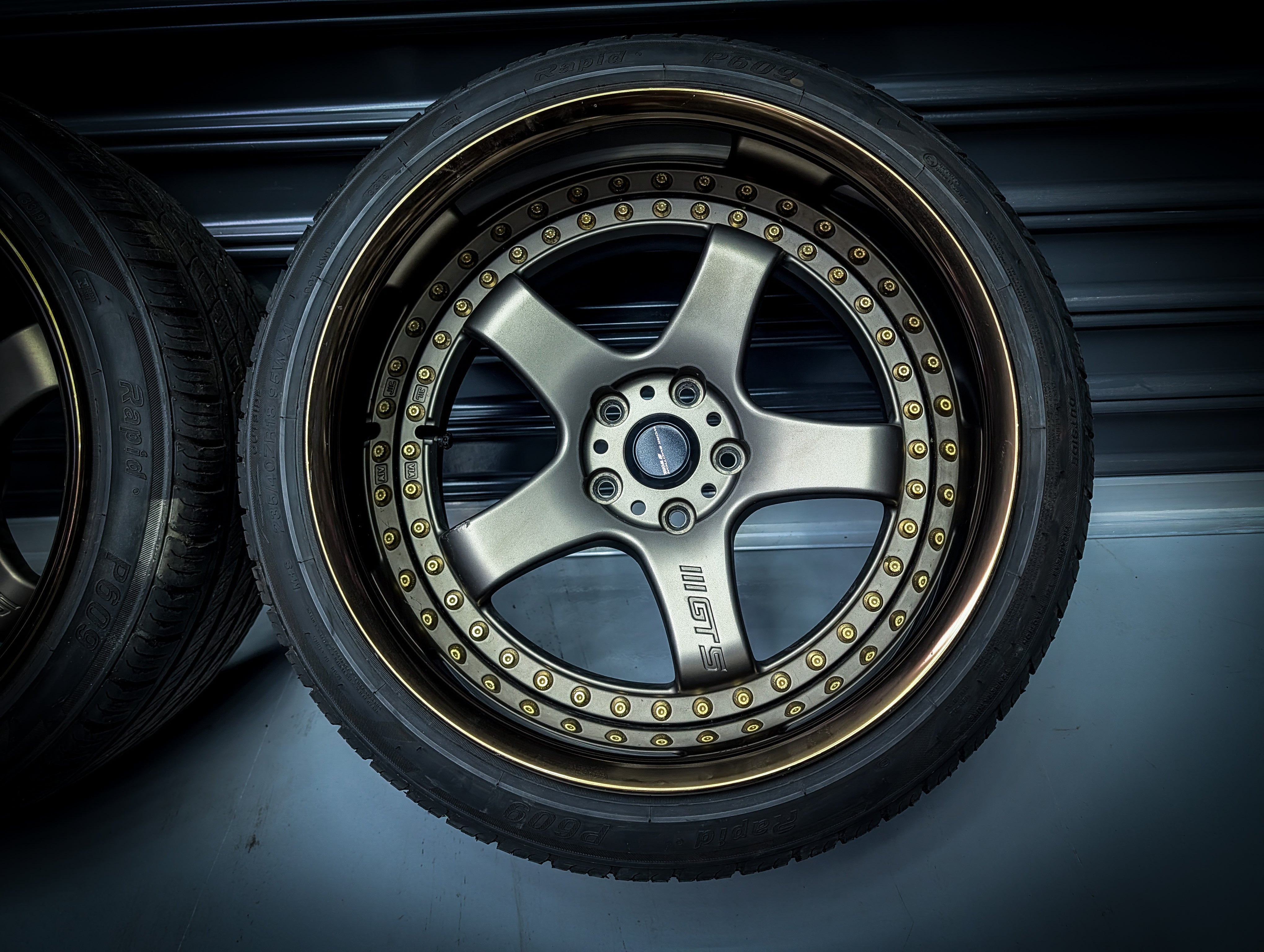 18" WORK Emotion GT5 3P Dark Bronze WIDE Staggered Wheels x 4