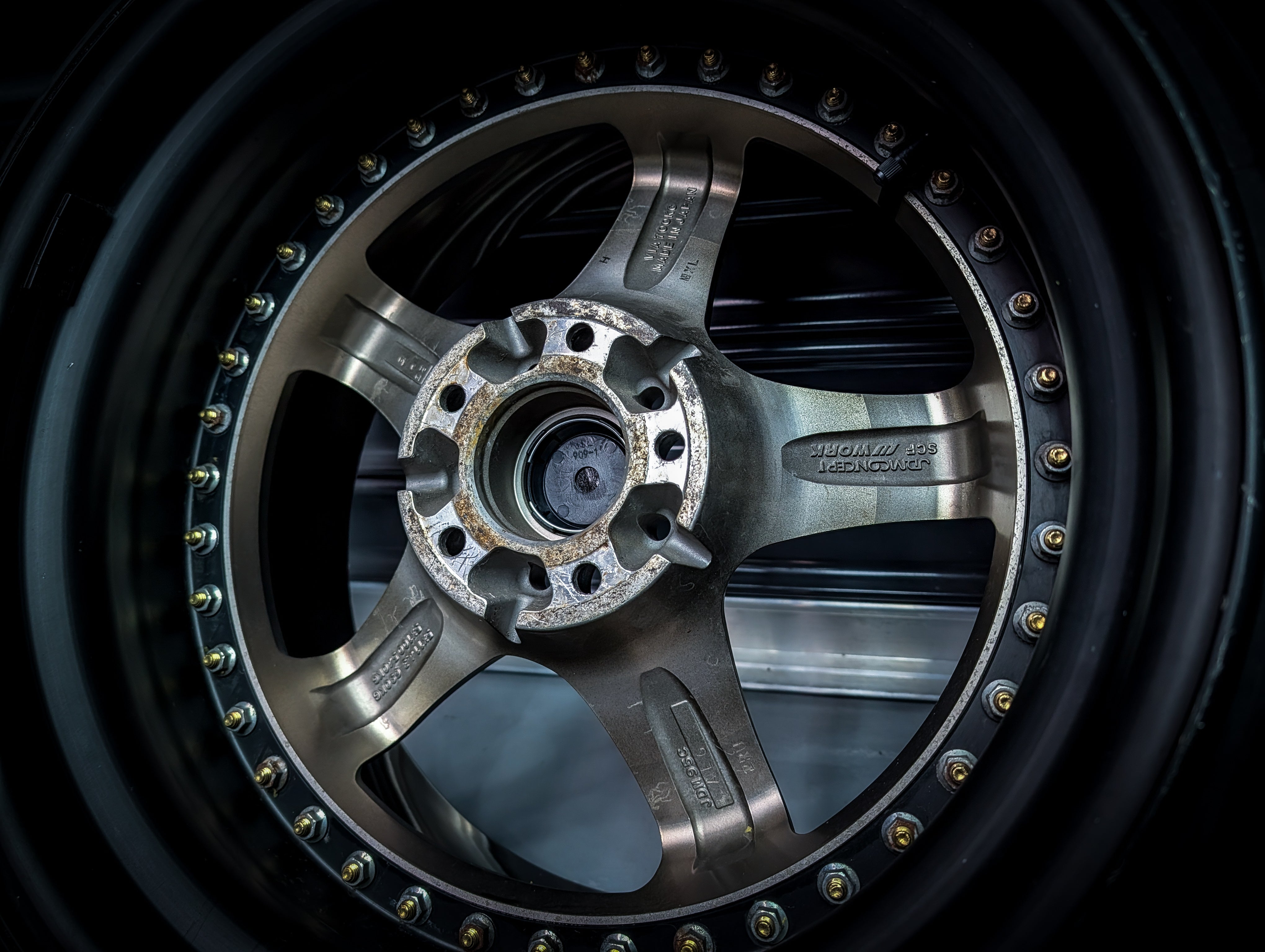18" WORK Emotion GT5 3P Dark Bronze WIDE Staggered Wheels x 4