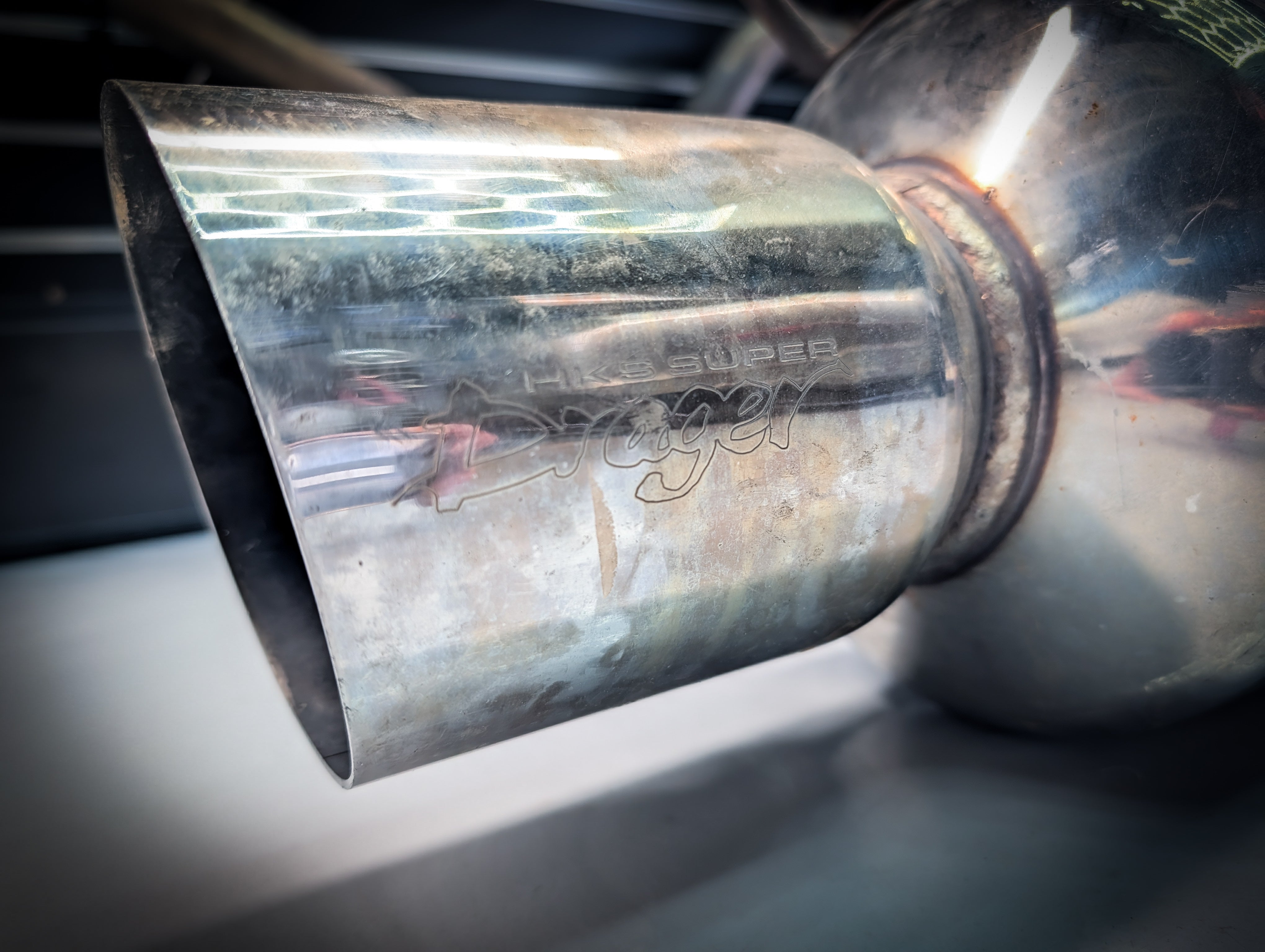 4" Nissan R33 GTR HKS Super Drager Jasma Exhaust Cannon