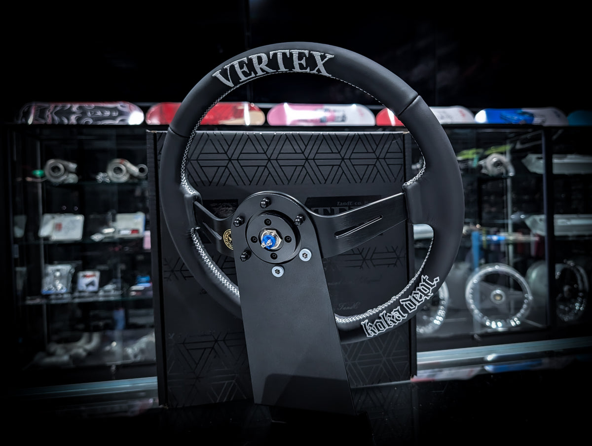 #6 Vertex x KOKA Dept // 340mm Deep Dished Steering Wheel • Limited to only 30 worldwide