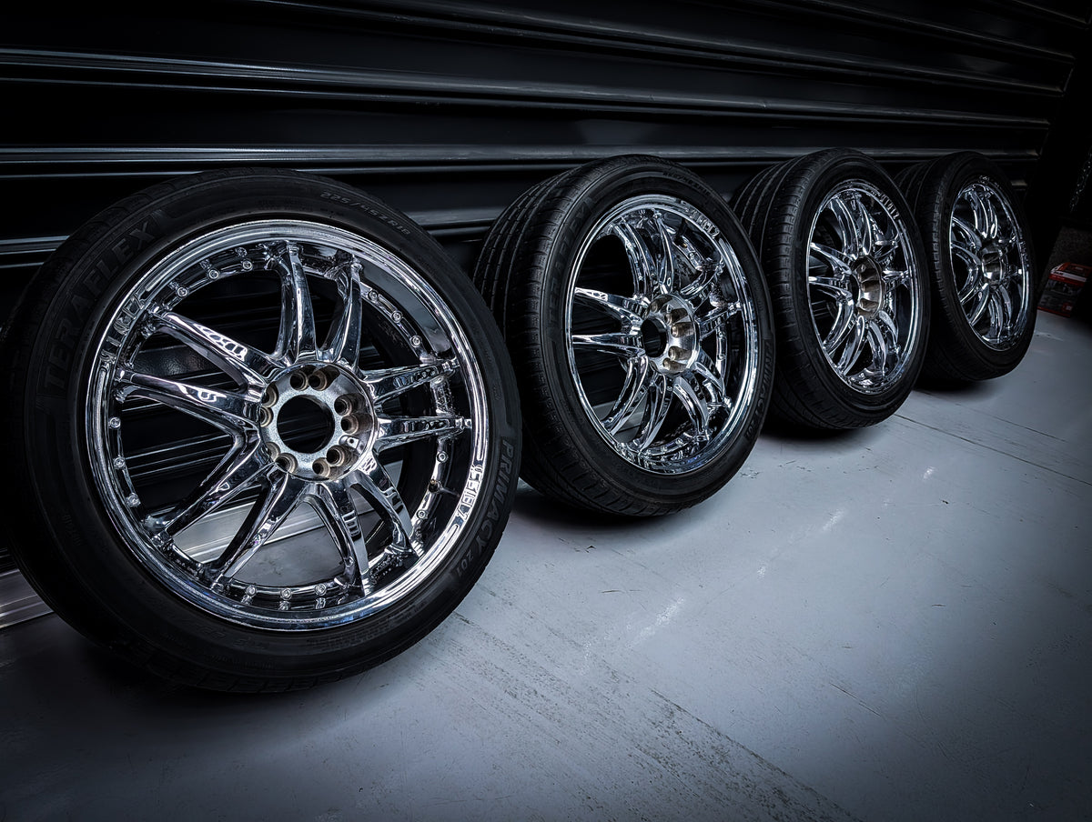18" ZINIK Z18 MINARDI Chrome Wheels x 4