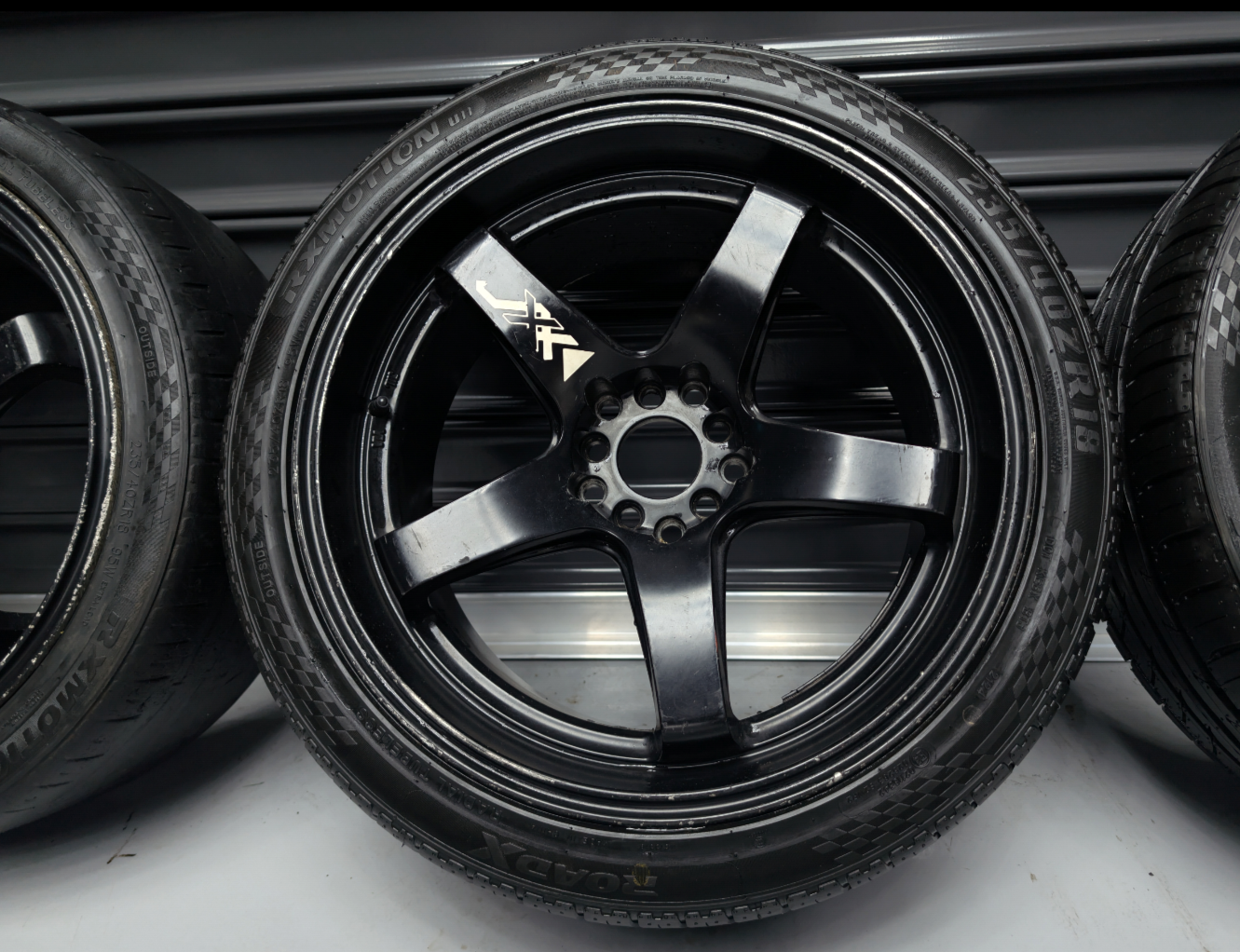 18" XXR Black Drift Wheels x 4