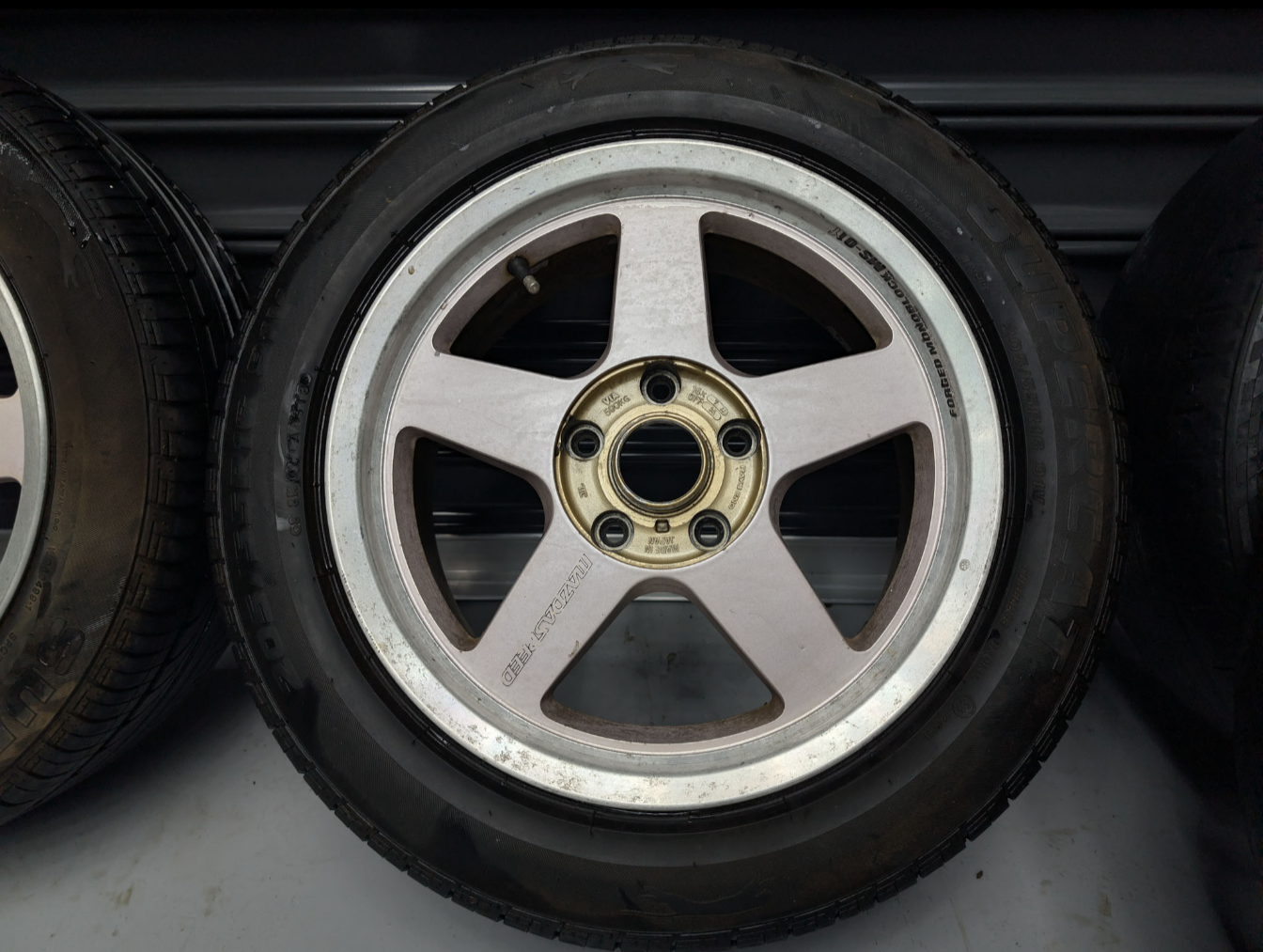 16" MAZDASPEED Rays MS-01 Monoblock Staggared Wheels x 4