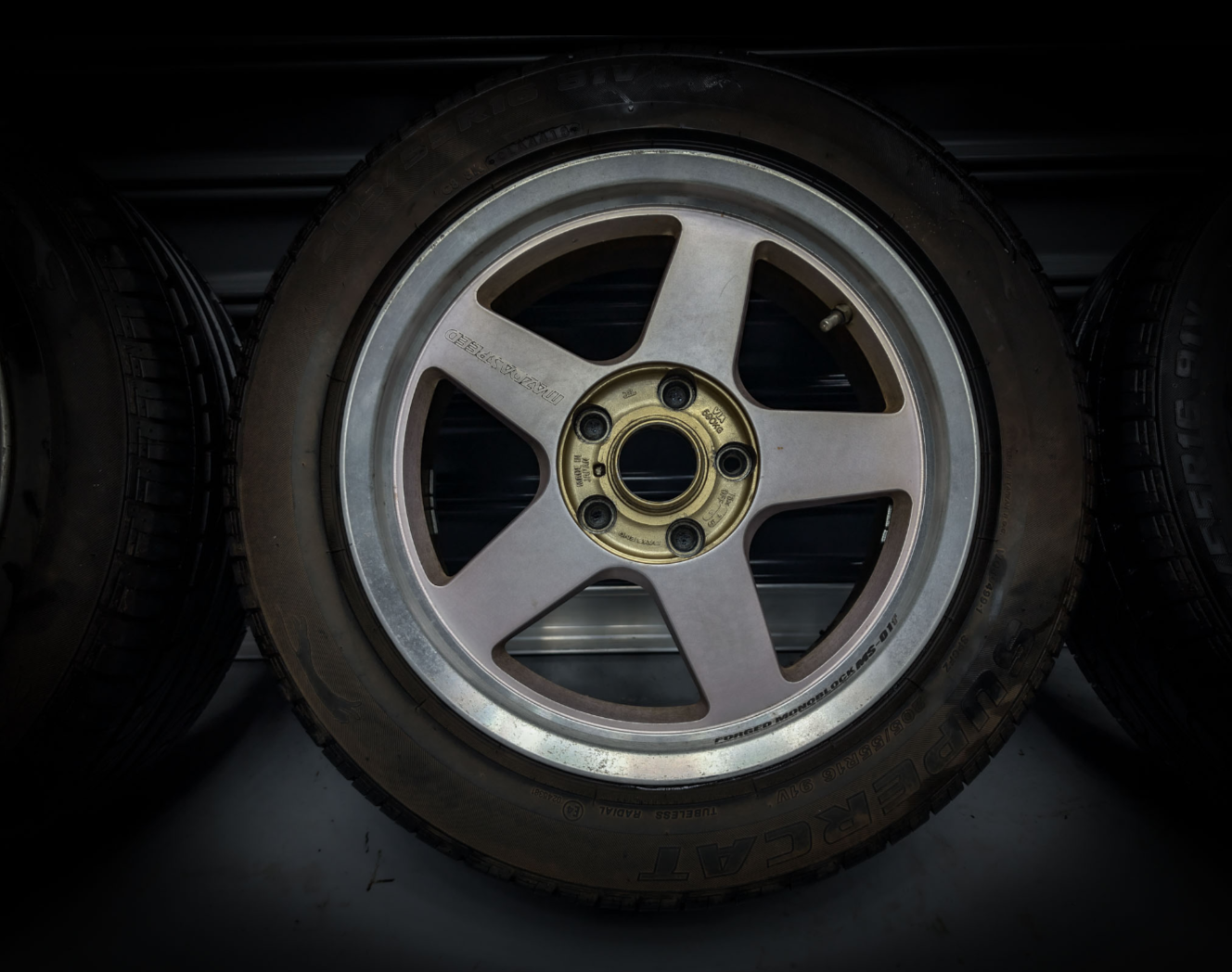 16" MAZDASPEED Rays MS-01 Monoblock Staggared Wheels x 4