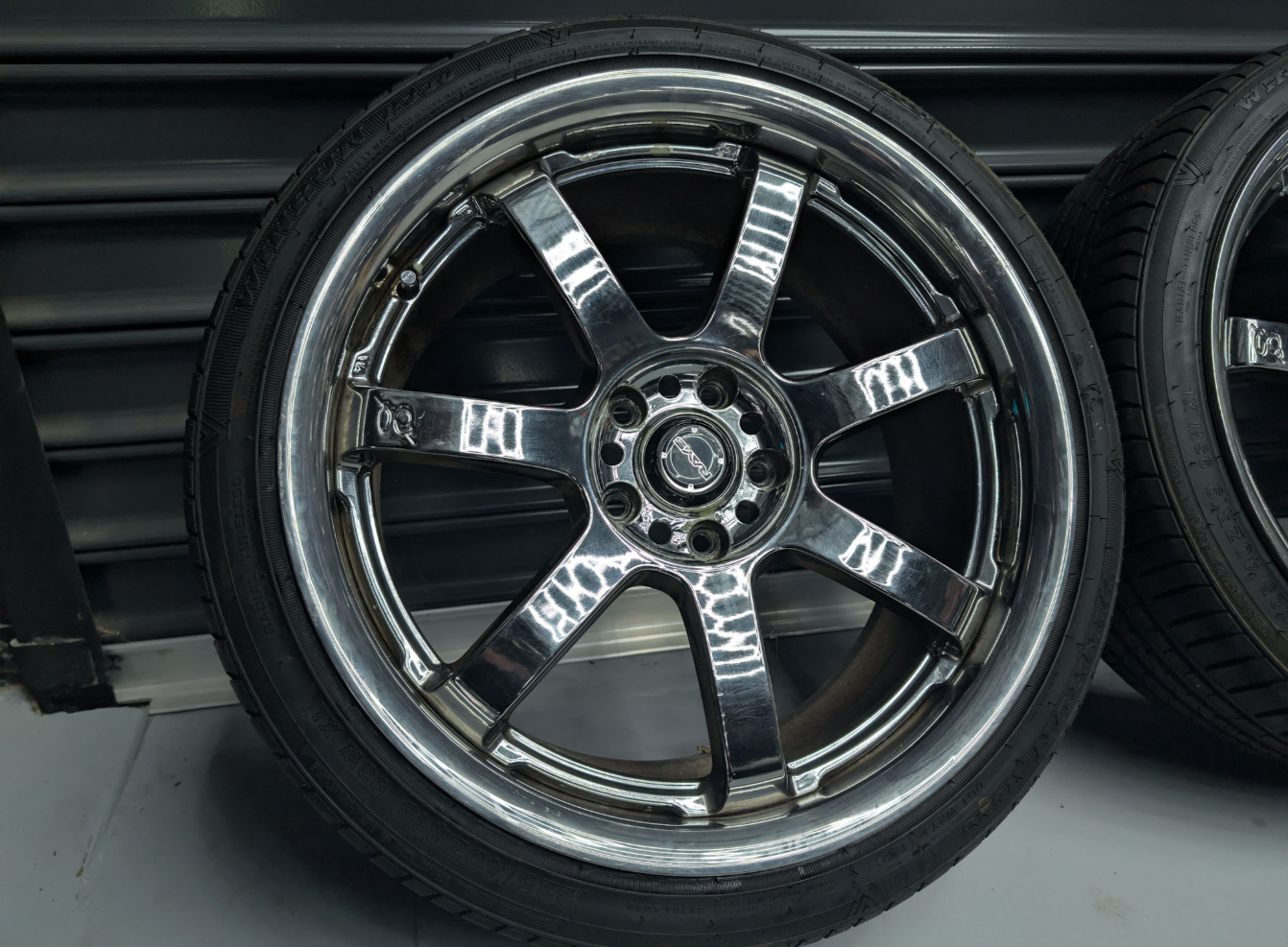 19" Chrome Rays Gram Lights Staggered Wheels x 4