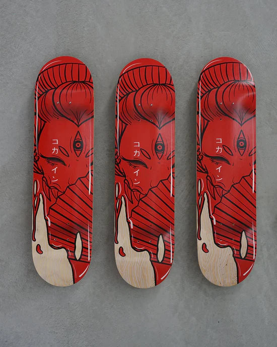 KOKAINE ~ "Geisha" Skateboard Deck //