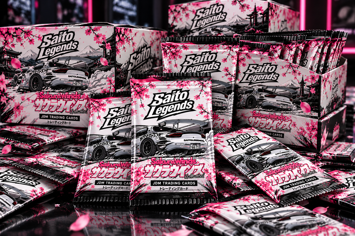 SAITO LEGENDS β’ SAKURA WINDS: Unlimited JDM Trading Cards Booster Pack x1