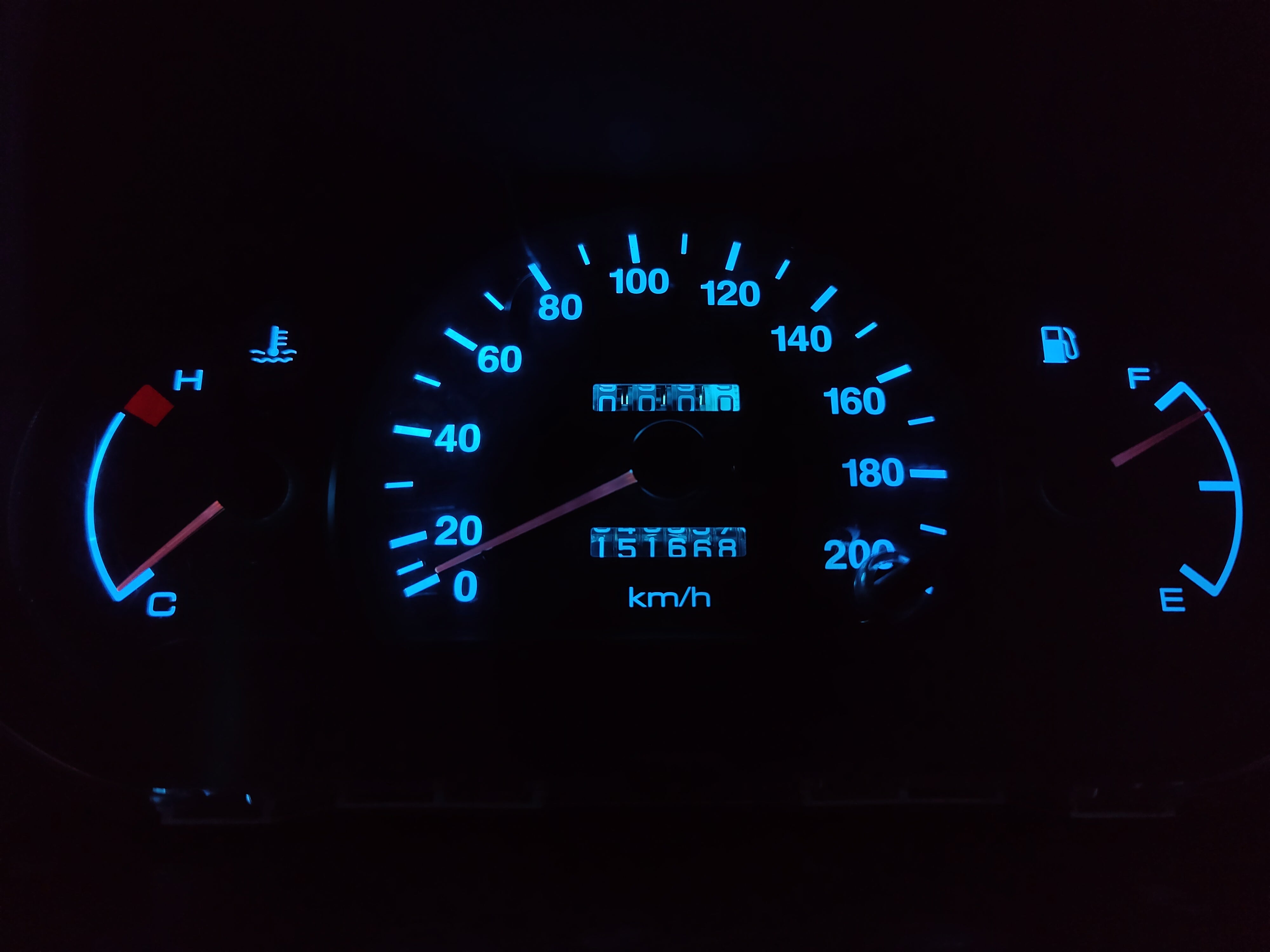 x1 Ice Blue T10 Led Car Globe