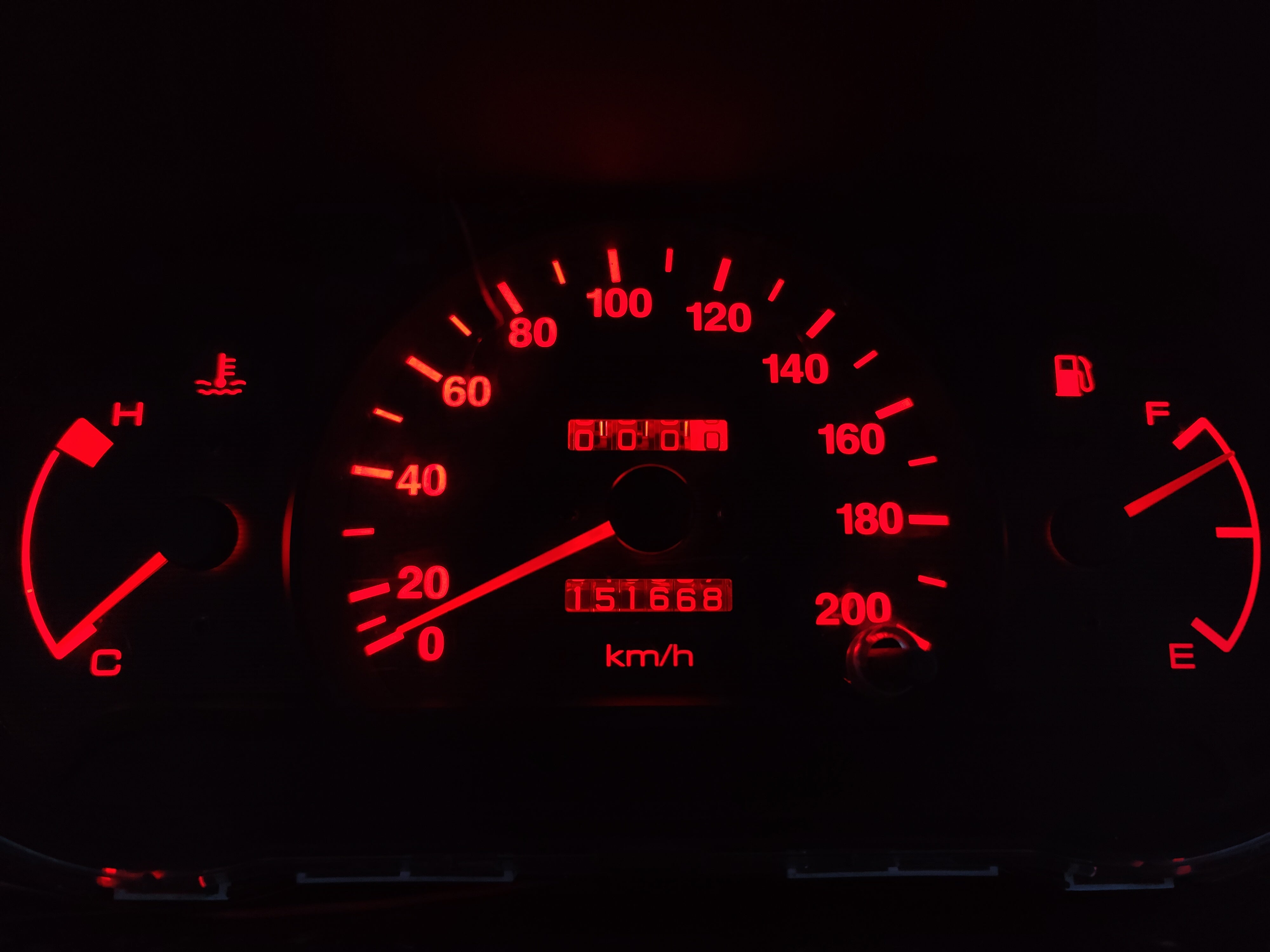 x1 Vibrant Red T10 Led Car Globe