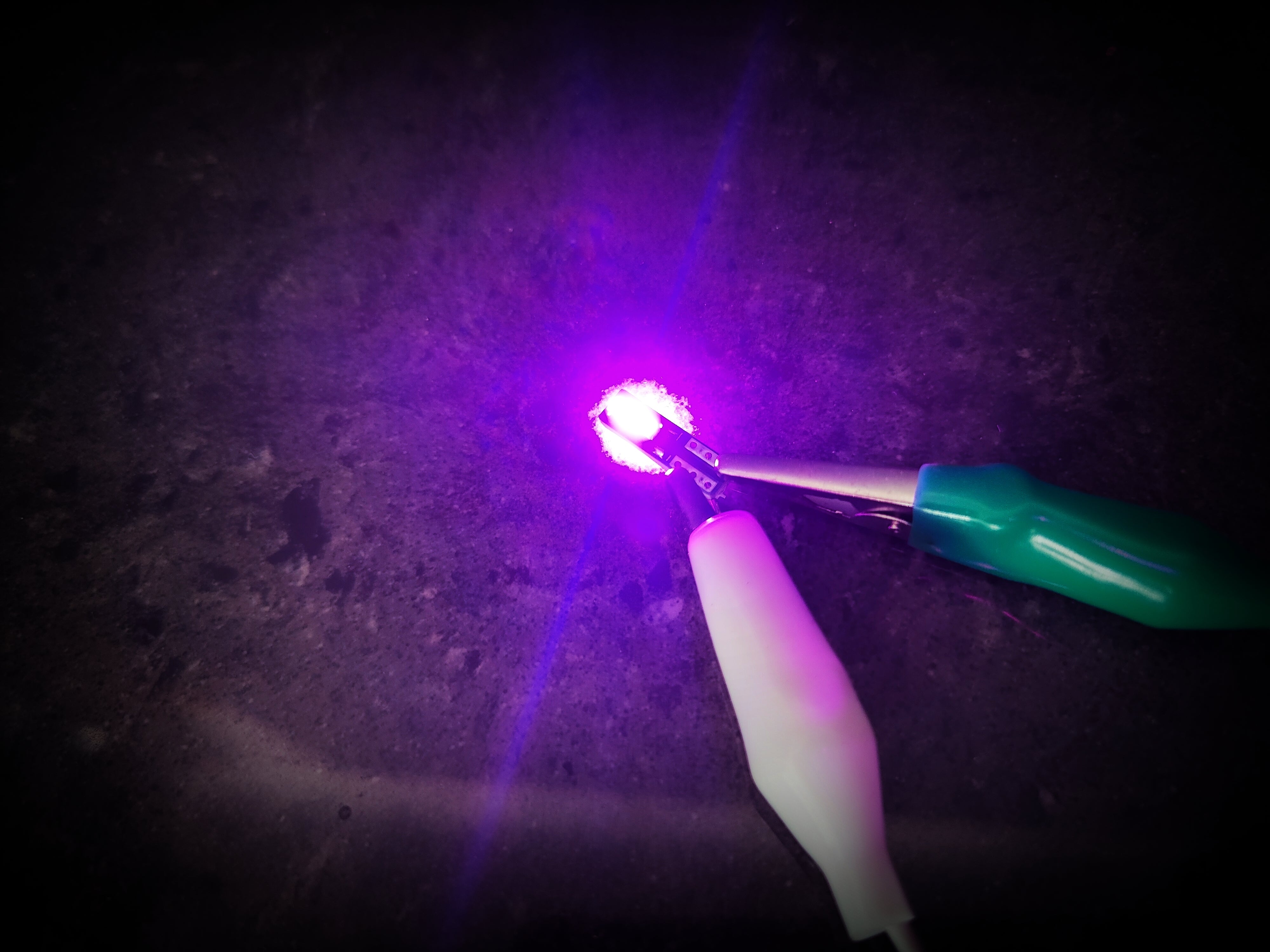 x1 Violet Pink T5 Led Car Globe