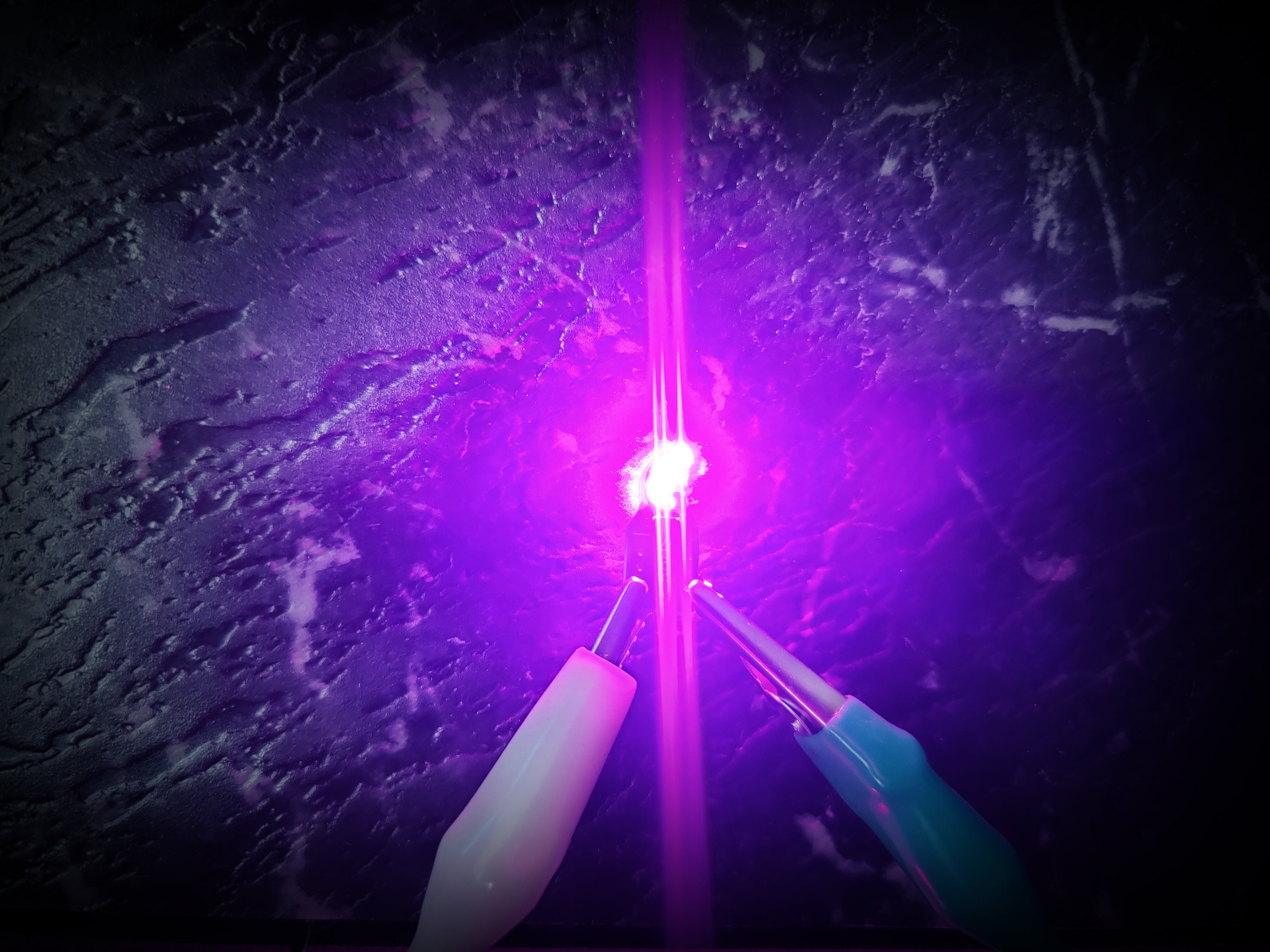 x1 Violet Pink T10 Led Car Globe