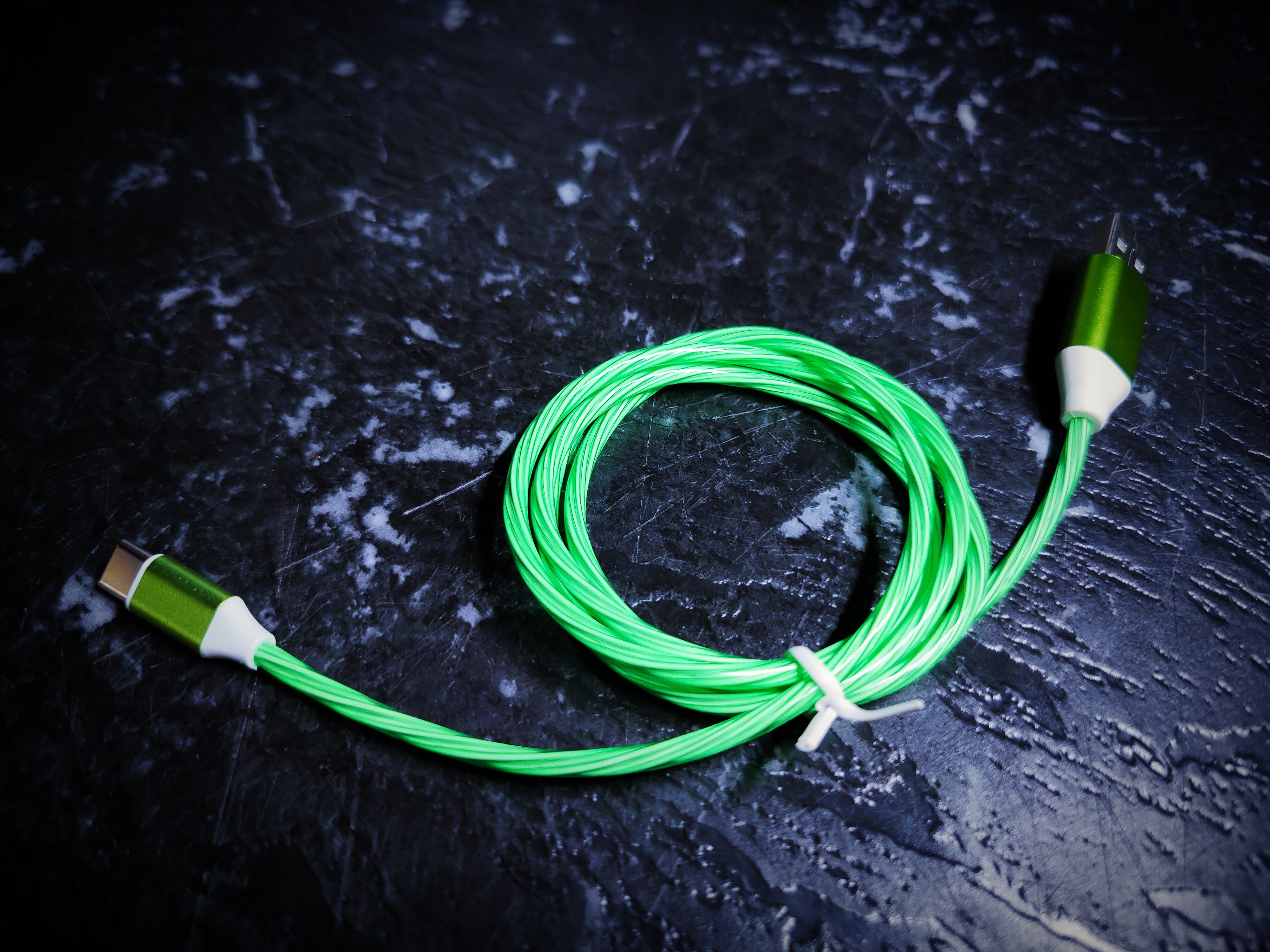 USB New Flow Car Phone Charger Green