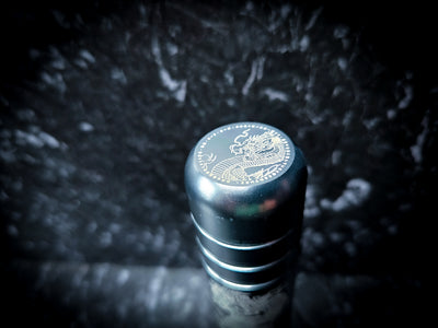 Traditional Dragon Etch Sleek Tall Manual Gear Knobs