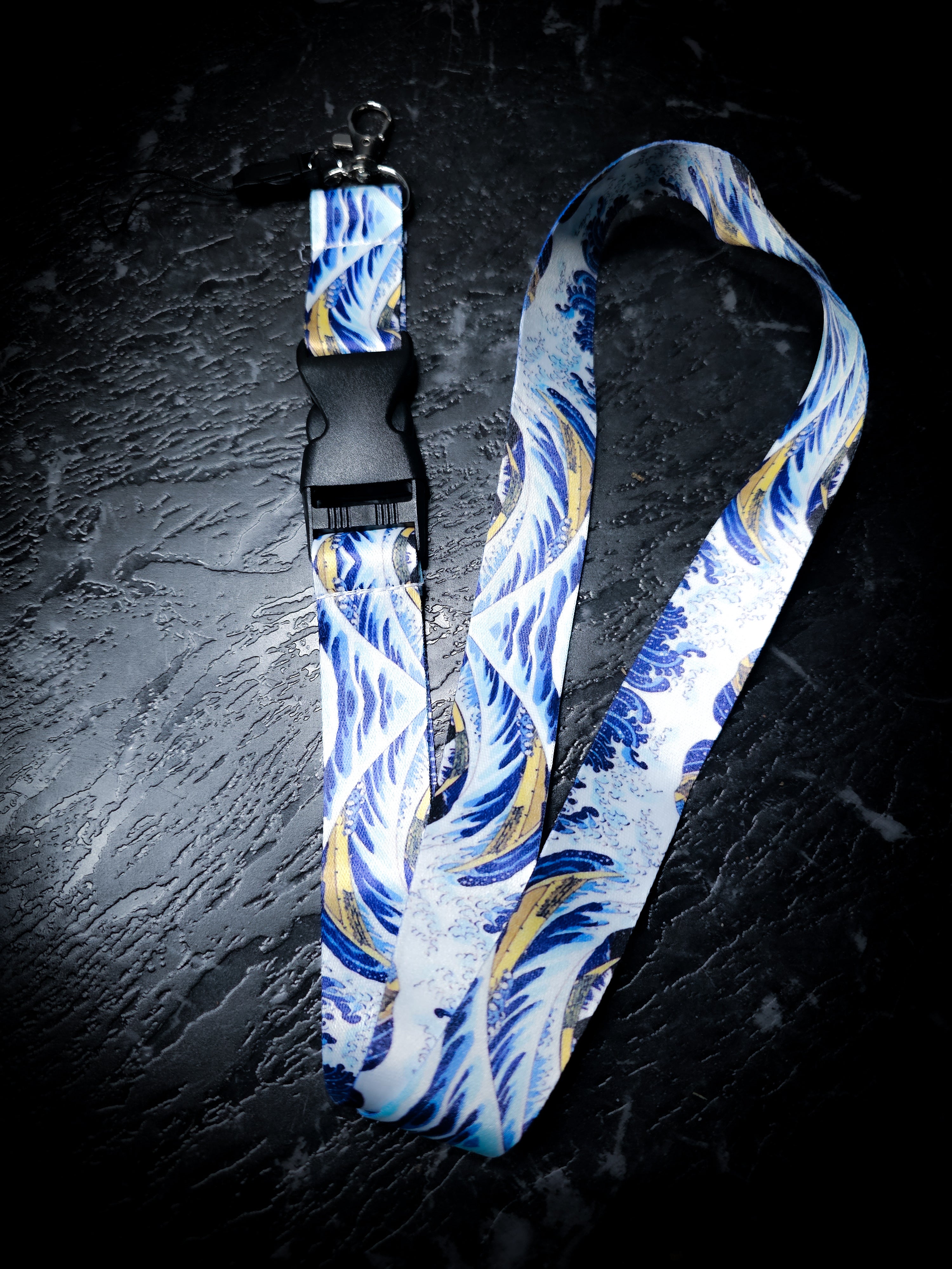 Kanagawa JDM Waves Lanyard