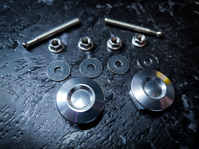 Button Style SILVER Fender Quick Release Kit