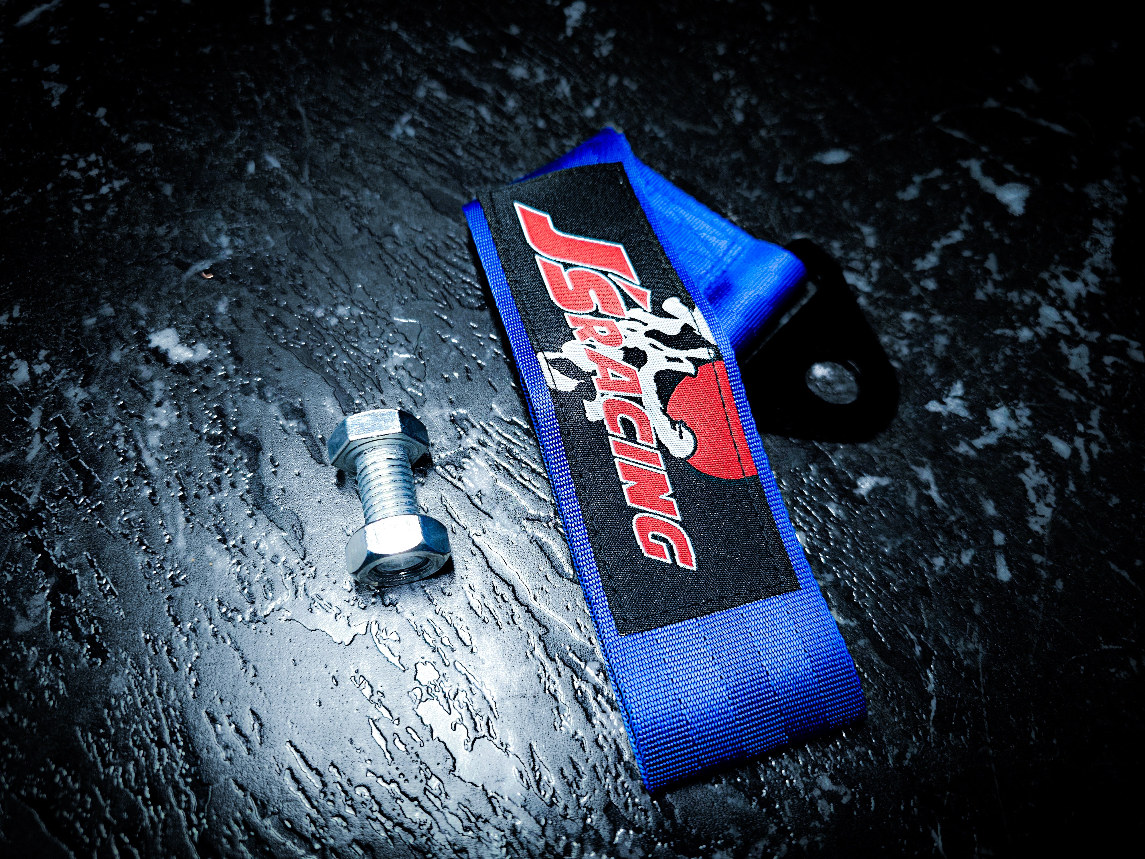 Js Racing Bold Blue Tow Strap