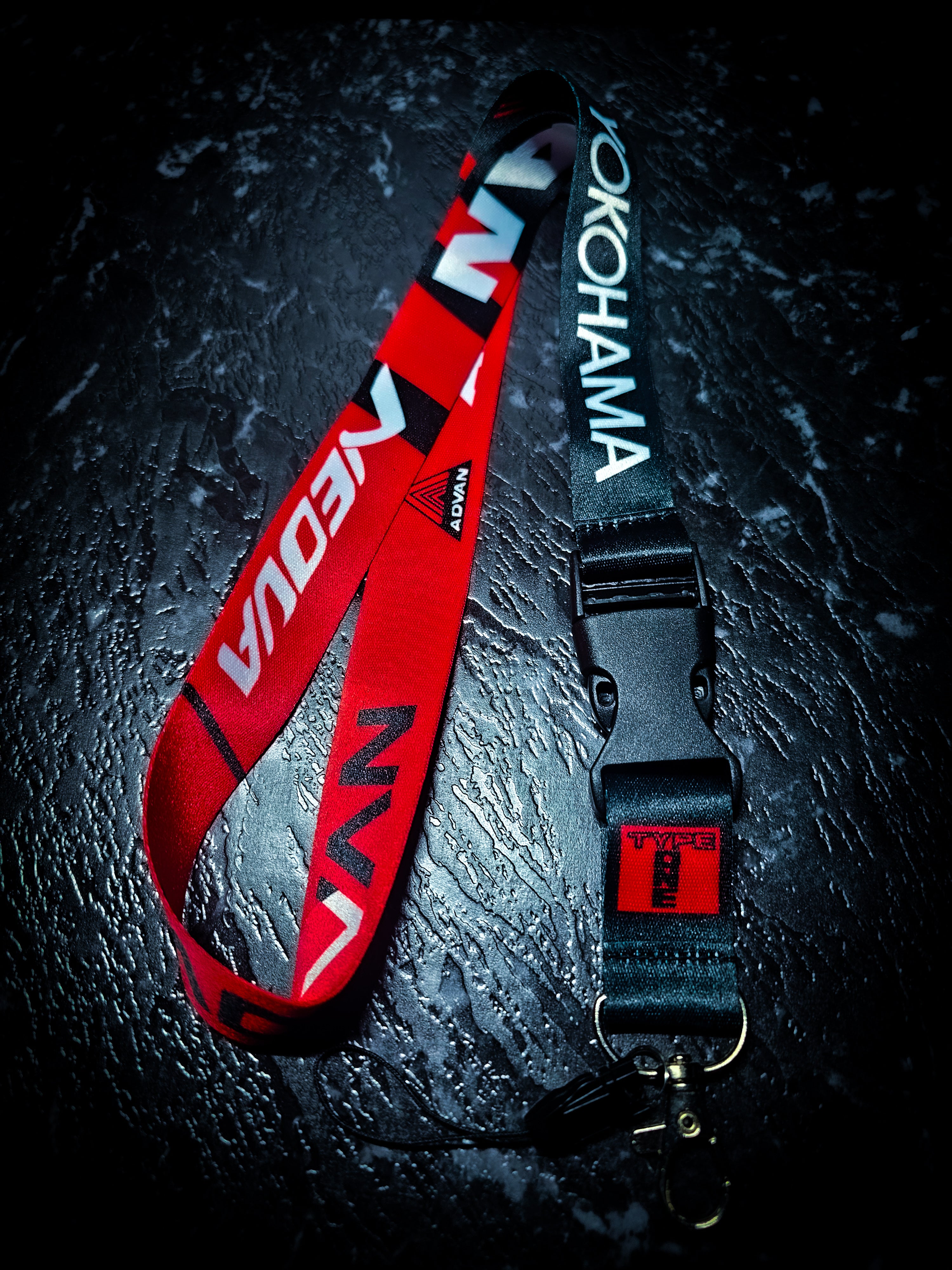 Yokohama Advan Lanyard Red and Black