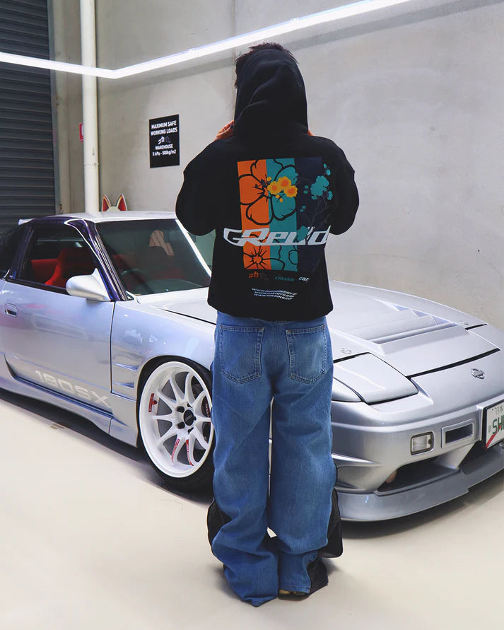 KOKAINE ~ "GReddy Collab" Hoodie // BLACK