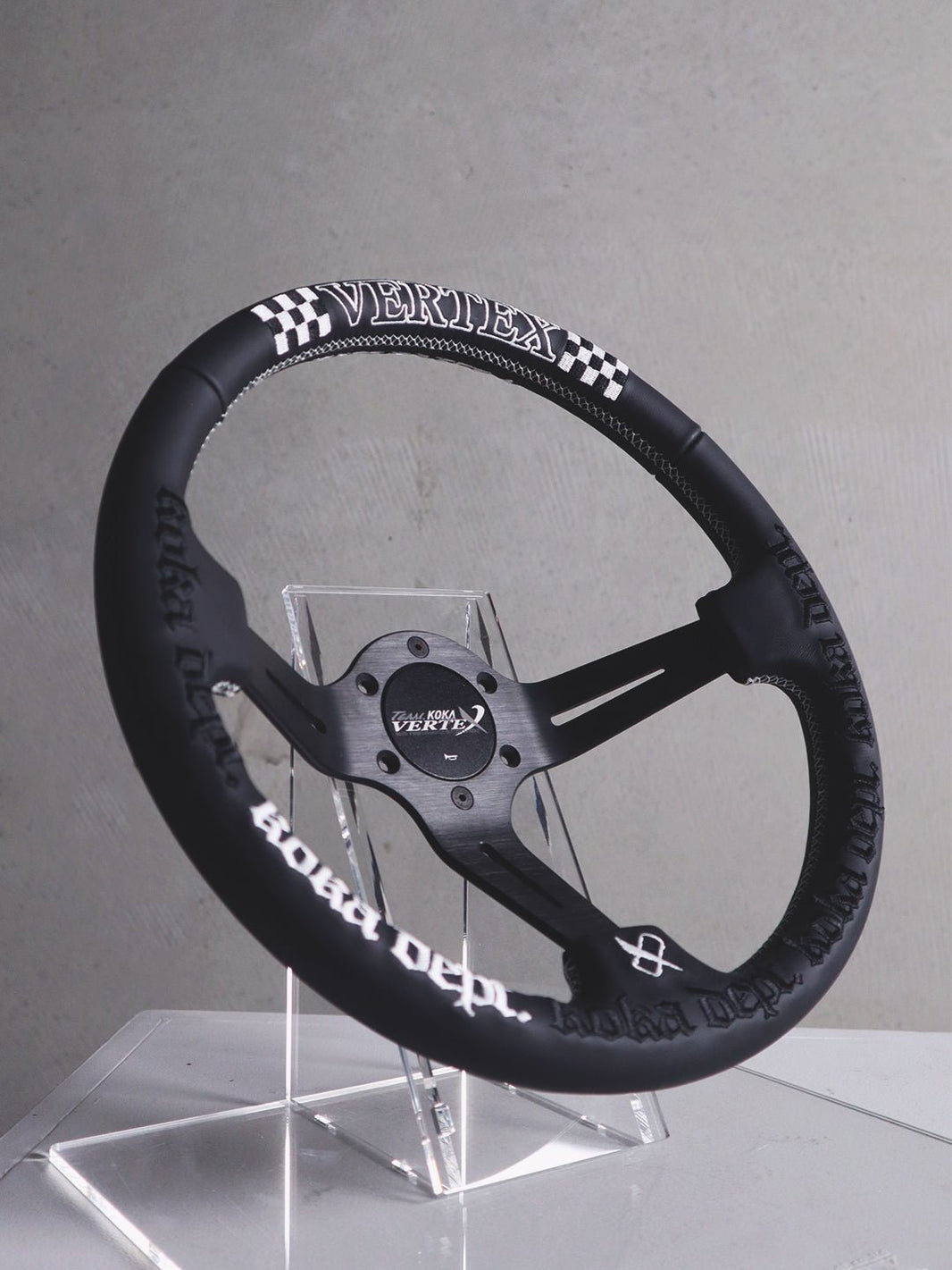 #6 Vertex x KOKA Dept // 340mm Deep Dished Steering Wheel • Limited to only 30 worldwide