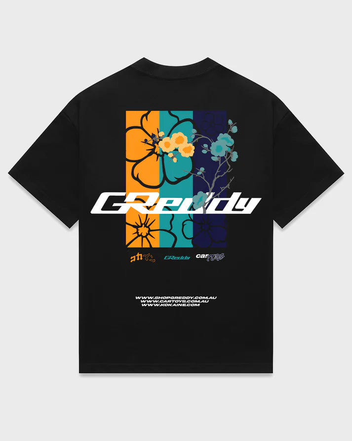 KOKAINE ~ "GReddy Collab" T - Shirt // BLACK